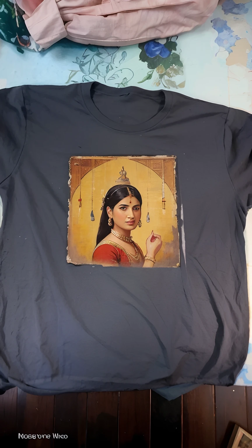 illustrates art painting vintage art on the clothes , bangan dynasty, match on background. art