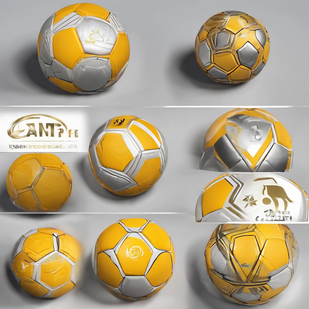 a soccer ball with a coin on top, Logo sportif, art