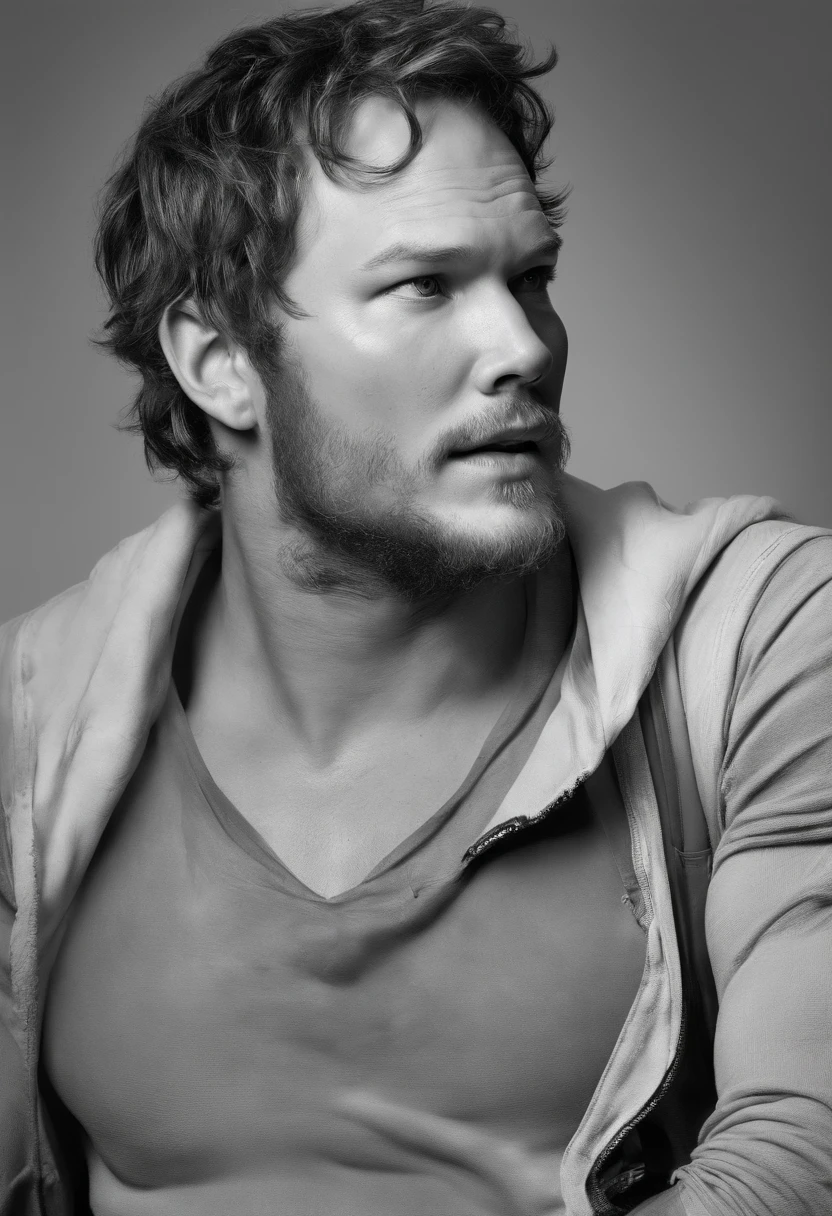 Chris pratt sem roupa. Nu. Ensaio sensual. Prazer. Corpo suado . Sex. Suor.