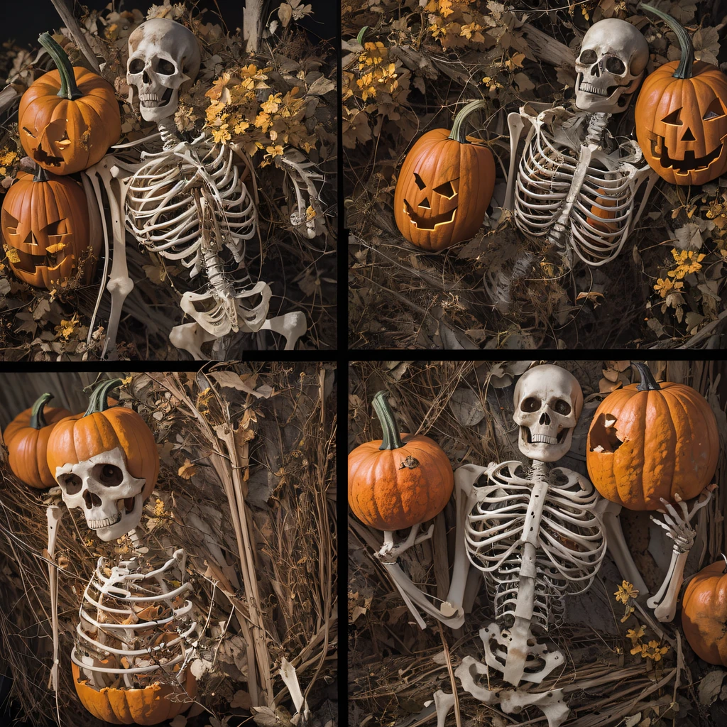 Halloween pumpkin material model(best qualtiy,8K pumpkin skeleton,Masterpiece)When the skeleton pumpkin appears,Only heard, unseen,The pumpkin skeleton explodes,That whistle echoed for a long time,It's like a prelude to impending death,The image of pumpkins and pumpkins is ingrained in the antecedent,Skeleton pumpkin crushed,Become everyone's nightmare pumpkin, Wait until the pumpkin appears,Wear pumpkin skull skin,Add a pumpkin stick covered with a wire skeleton,Full of oppression,The pumpkin people also carefully disguise their kindness,Skeleton pumpkin people will be a weakness for survival because of their kindness,Hiding goodness is the way to survive in troubled times,Pumpkin zombies are not scary,Human pumpkins are terrible,The pumpkin skeleton succeeded,Both are to protect the pumpkin itself,It is also to protect yerba mate pumpkin,Pumpkin good and pumpkin evil,Two sides of the seemingly opposite,But in Negan, There are two pumpkins on the same body, Face the enemy,The pumpkin skeleton is cruel,Pumpkin people are not soft,Skeleton pumpkin faces someone who wants to protect,Southern skeleton melon is also gentle and loving。(Soldier pumpkin head)Tattooed with,Smoke billowed out,thin fog,Skeleton pumpkin