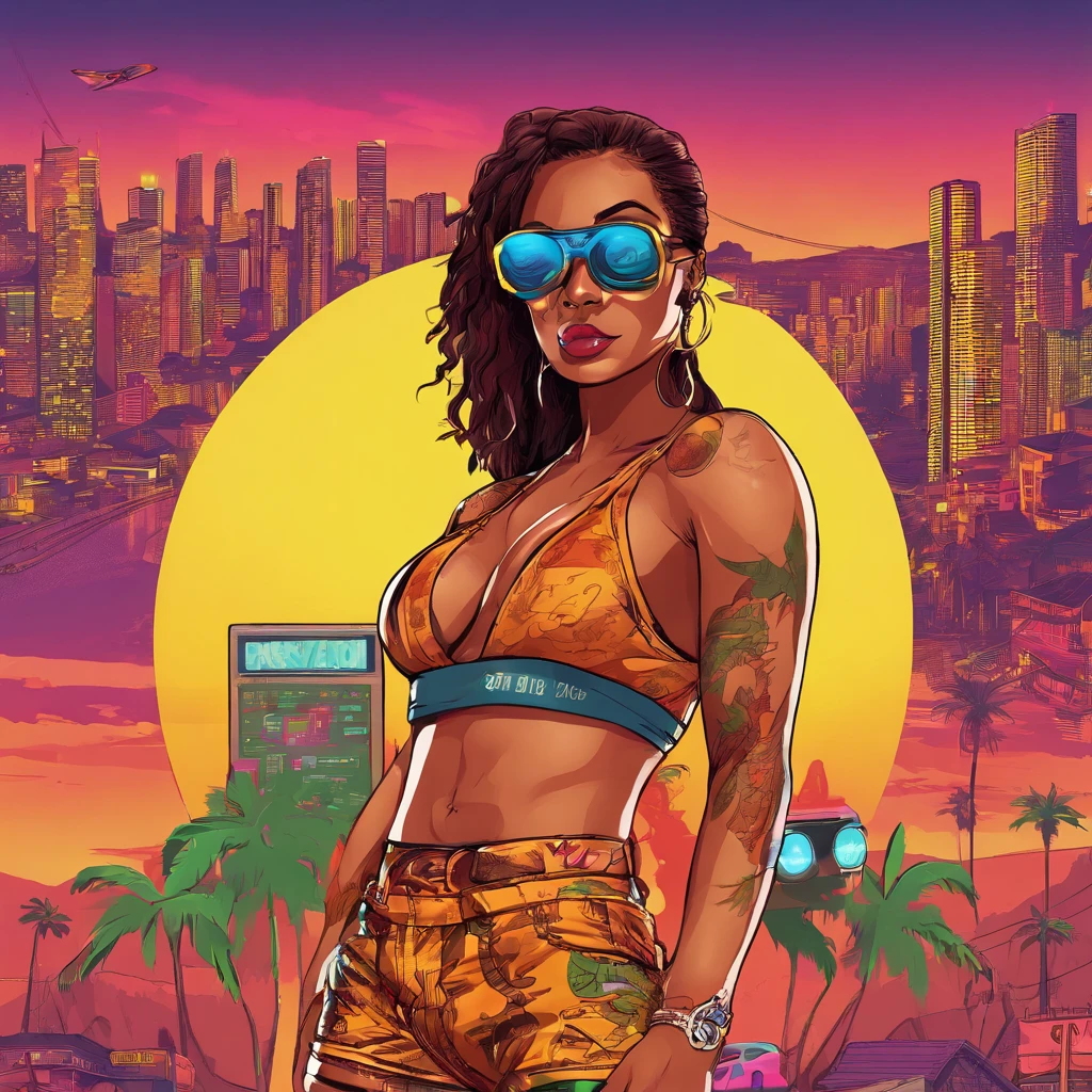baile funk do brasil , favela , favela do brasil ,beautiful young lady , clima dark , estilo cyber punk ,usando oculos dart da oakley , Sexy girl , maximo de qualidade , 4k , sexy , brasil , baile de rua , baile funk