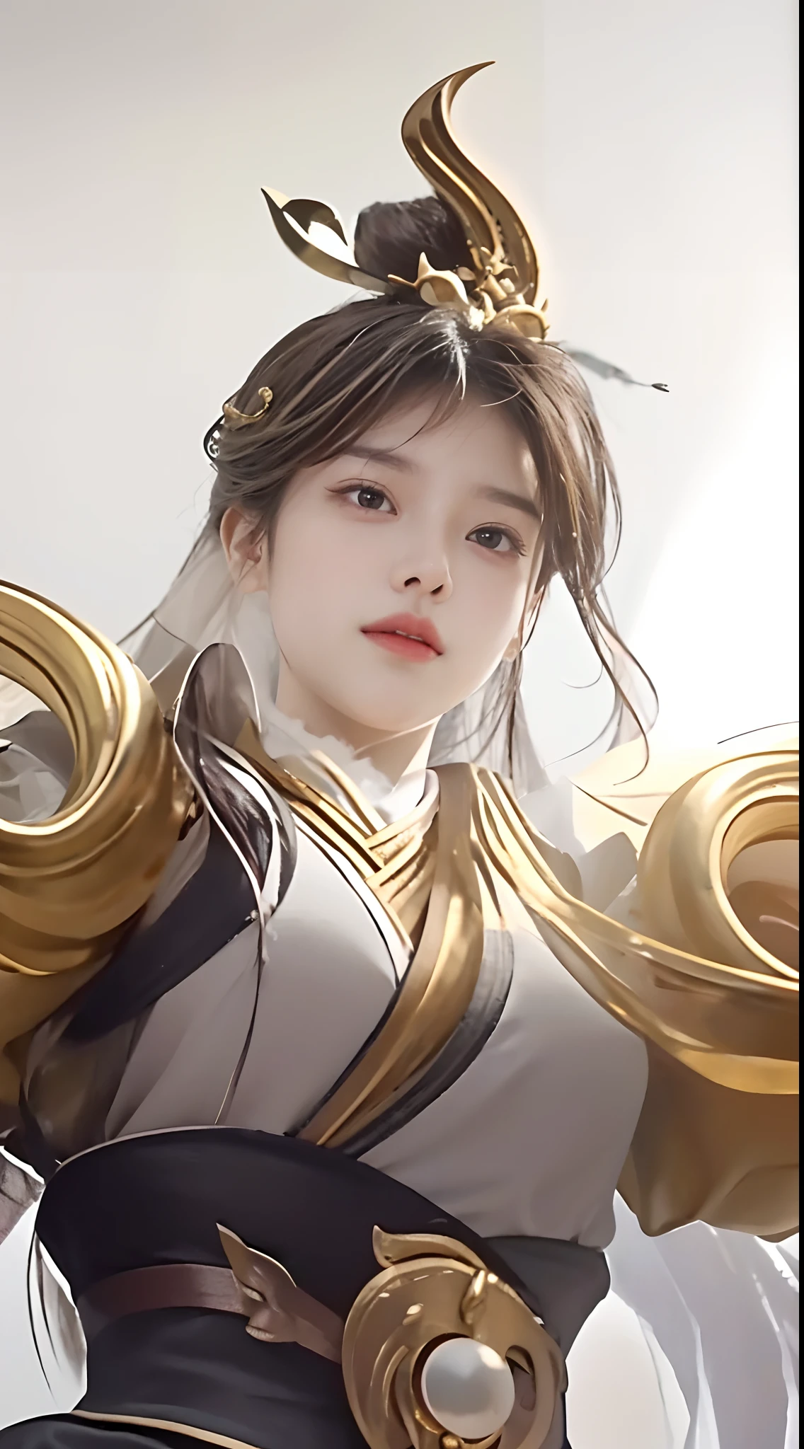 masterpiece, best picture quality, high quality, beautiful girl, Japanese, Japanese school girl, popular Korean makeup, detailed, swollen eyes, detailed eyes, detailed skin, beautiful skin, ultra high resolution, (reality: 1.4), very beautiful, slightly younger face, beautiful skin, slender, (ultra realistic), (illustration), (high resolution), (8K), (highly detailed), (best illustration), (beautifully detailed eyes), (super detailed), (wallpaper), (detailed face), looking at viewer, fine details, detailed face, pureerosfaceace_v1, smiling, looking straight ahead, looking straight ahead, angle from waist up, realistic photo, bright lighting, professional lighting, blonde, long hair, dark abandoned, big red moon, gorgeous red and black dress, young girls,Kiss Shot Acerola Orion Heart Under Blade, natural face, clean face