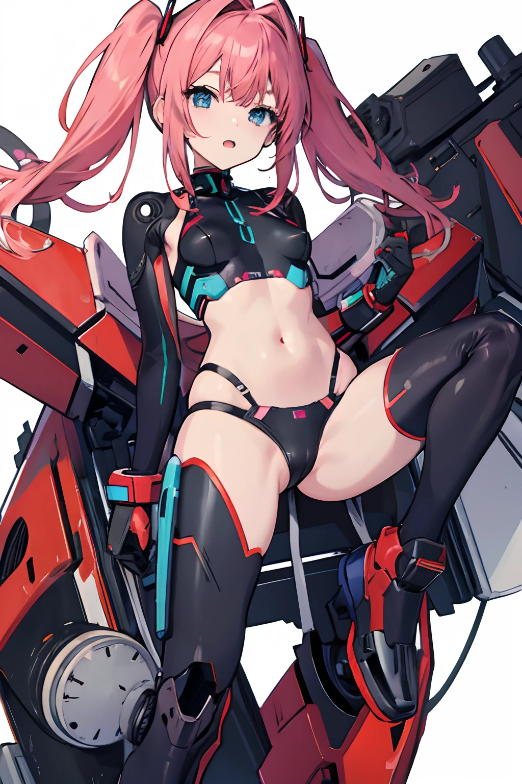 anime girl, skimpy mech suit, erotic