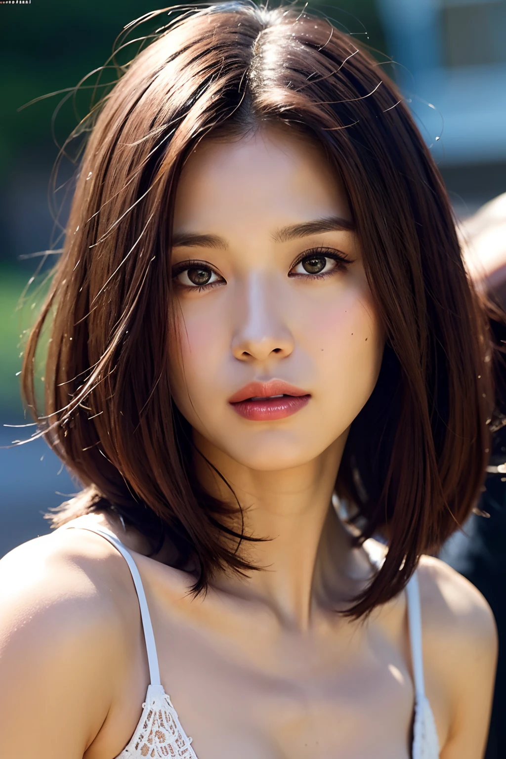best quality, masterpiece, high resolution, 1girl, beautiful and perfect face, bob cut, maxi dress, intricate detailed, cinematic feel, 8k, extremely detailed