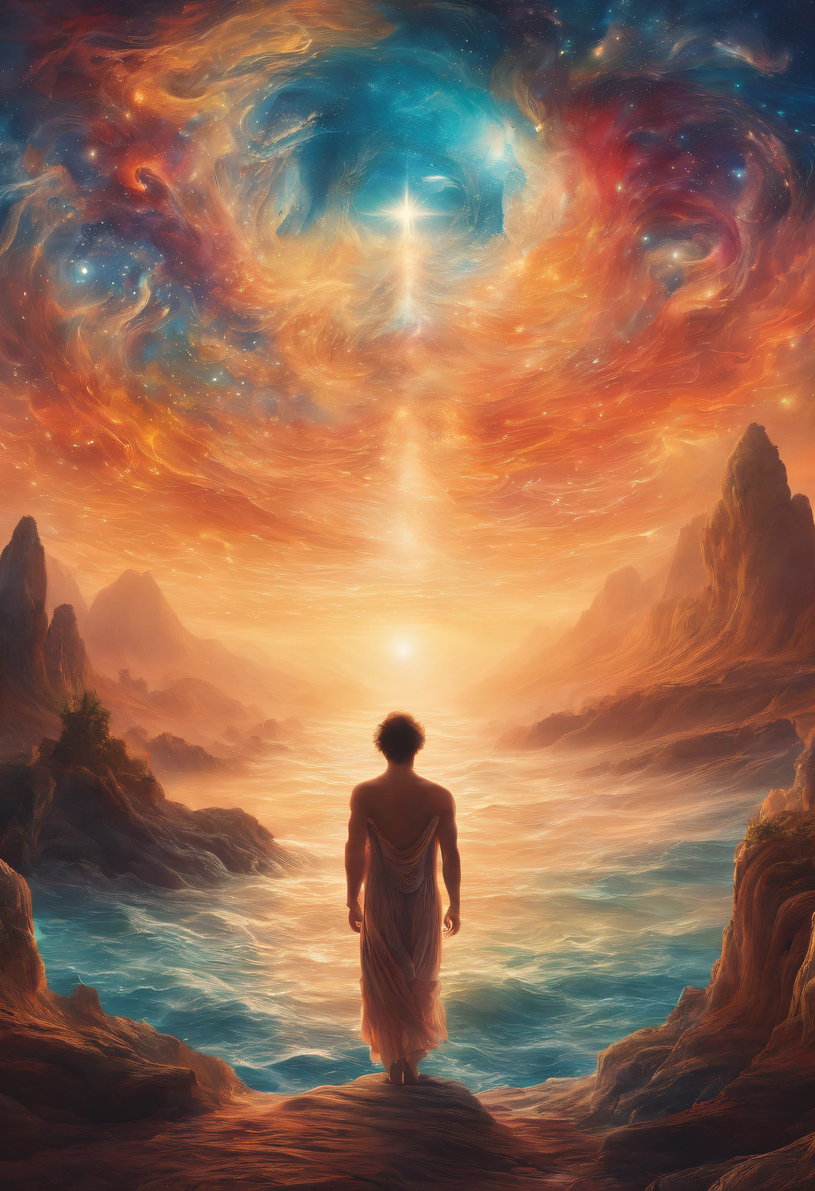 em 8K,Seven Days of God's Creation,The existence of God,Separating the sky from the sea,Mundo de Luz,Mundo do Amor,God bless
