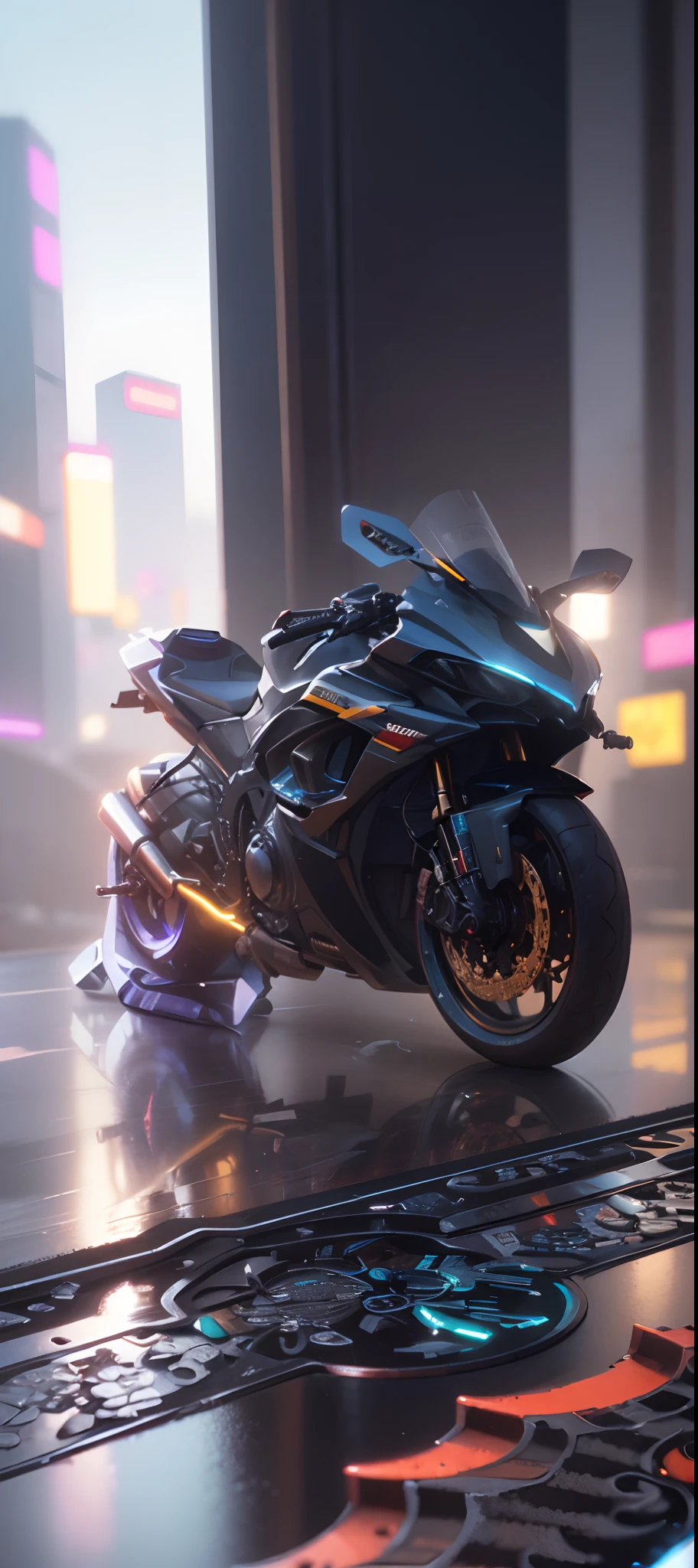 (hiperrealisme:1.1),(detail:1.2)8k,cyberpunk , realistic , detail , 8k, ultra realistic, check background,bokeh