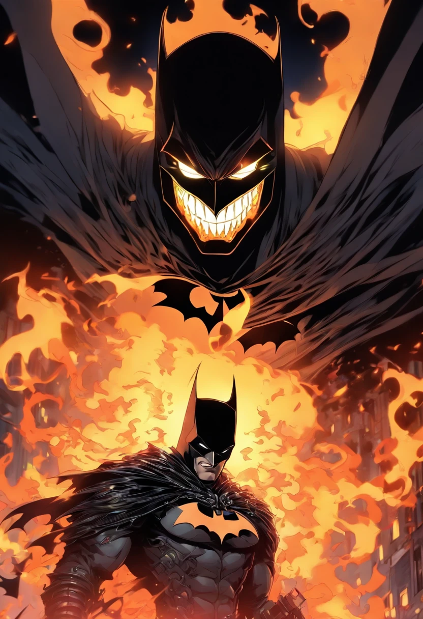 Batman as ghost rider