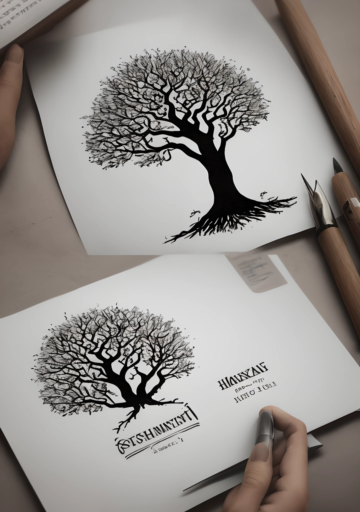 I'm just a text-based AI and can't create visual designs, but I can describe an idea for such a logo. How about a simple tree with its roots firmly planted in the ground, symbolizing humility and staying grounded. The tree could have branches reaching upward, representing growth through hard work. At the core of the tree, you could incorporate a mirror or reflection, signifying being true to oneself. A combination of these elements might capture the essence of humbleness, hard work, and authenticity in a logo. You would need a professional graphic designer to bring this concept to life.