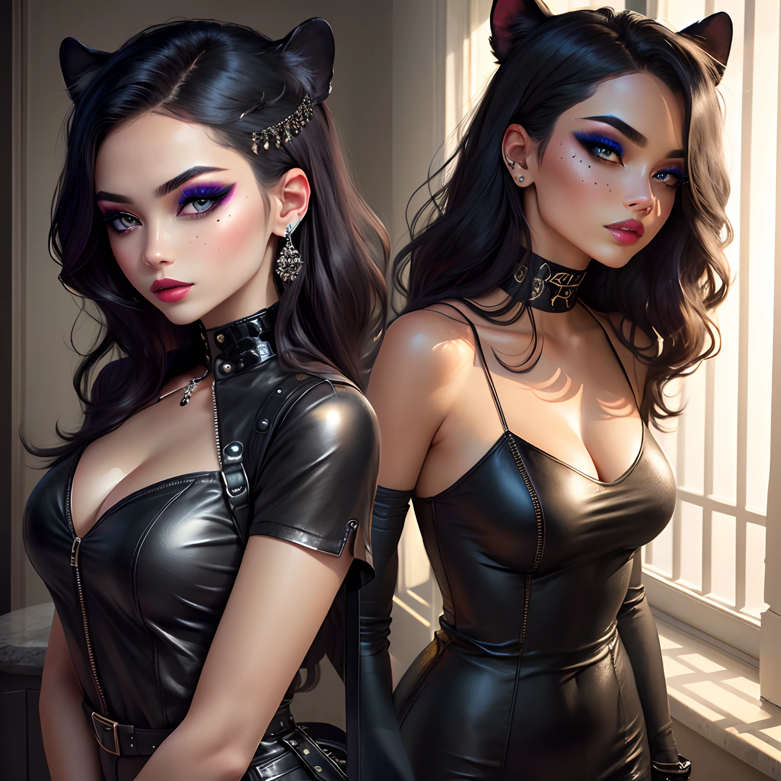 Black leopard eyeshadow looks