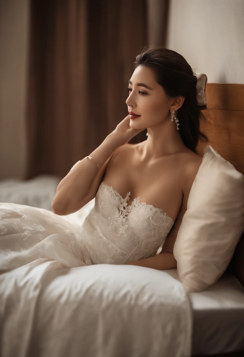 Korean teacher，Being in a hotel，(Descendez sur le lit:1.2)，(Being touched by men:1.5)，(Being penetrated by a man's crotch)，Seen from the side
（（（Masterpiece）））， （（Best quality））， （（intricately-detailed））， （（Ultra-realistic realism））， Res ridicules， Une MILF， mature woman， transparent， highly detailed， illustration， 1. mature woman， （（gros seins））， (areola of the breast)，main parfaite， detailed finger， beautiful detailed  eyes, cheveux longs, aux yeux bruns， badge nominatif， PDG， （Teacher's uniform：1.2）， Chemise blanche translucide， Jupe crayon noire， bas，Anneau de mamelon， detailed background， Chambres， Des yeux parfaits， seductive eyes，Cocked buttocks，Visage rougi，(pleurs:1.2), Exposed , areola visible, sexuel , Homme ayant des relations sexuelles avec une femme, beau visage, NSFW (en anglais seulement)