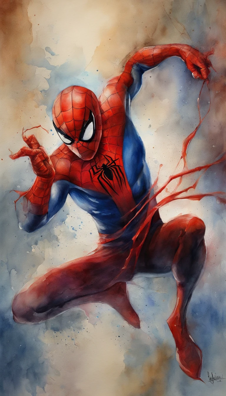 Homem aranha,realista,hiper realismo, Athletic muscle,com o trage vermelho e azul saturado com textura. E uma jaqueta por cima do traje