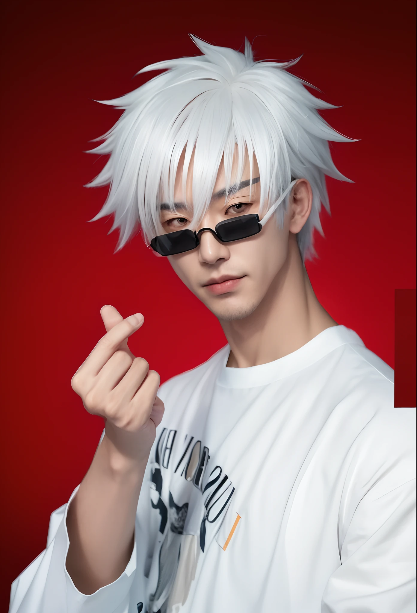 a close up of a person with a cigarette in their mouth, ken kaneki, he has dark grey hairs, yoko taro, as an anime character, kaneki ken, killua zoldyck black hair, a silver haired mad, anime cosplay, silver haired, cloud-like white hair, killua zoldyck, white hairs