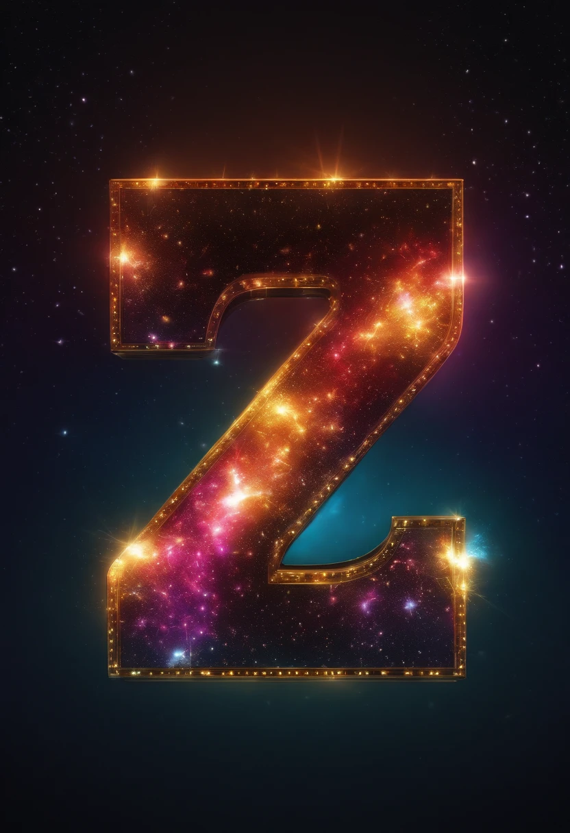 75,number glowing,glowing numerical, nightmarish, Very bright colors, Light particles, with light glowing, Mshiff, wallpaper art, UHD wallpaper