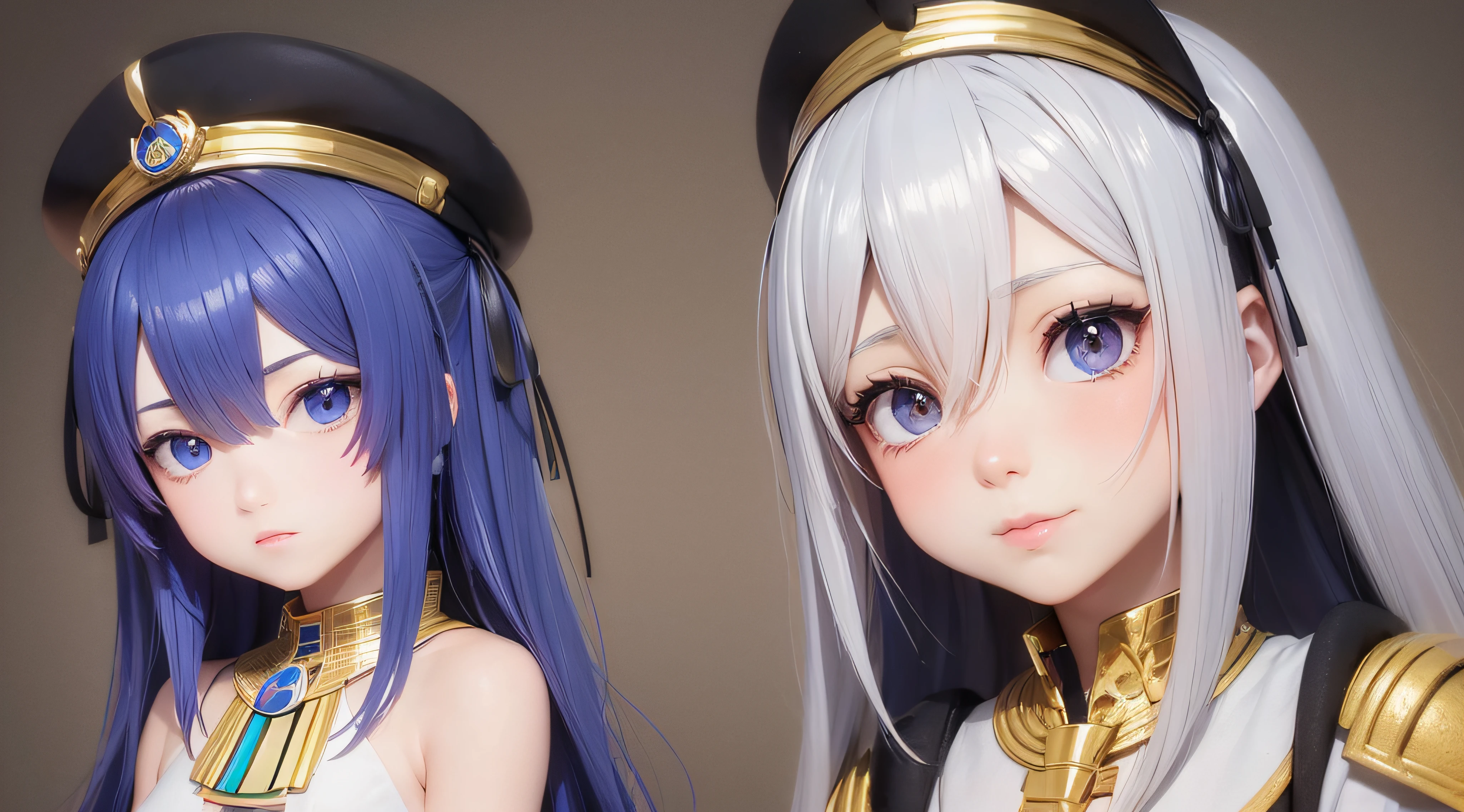 (obra prima) (perfection) (ultrarrealista |) (sem defeitos) Menina de anime, Egyptian, egito, piramides