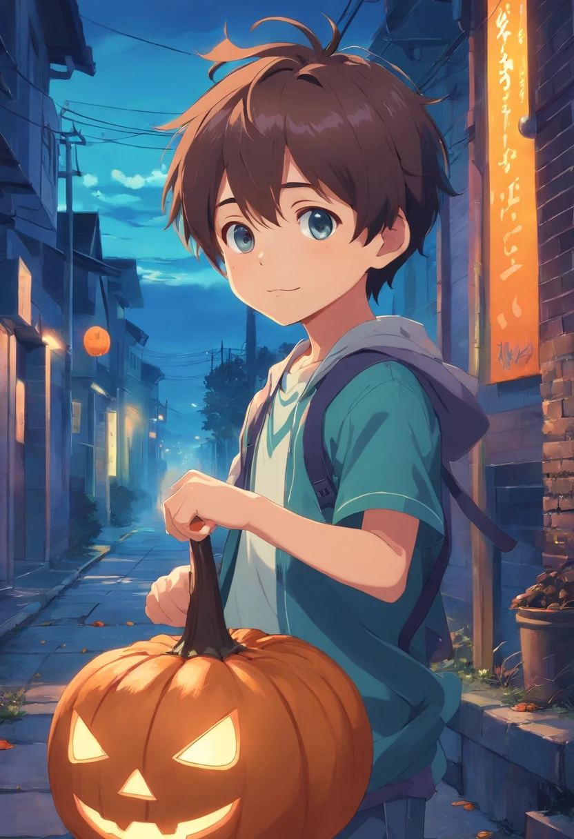 halloween，Cute little boy