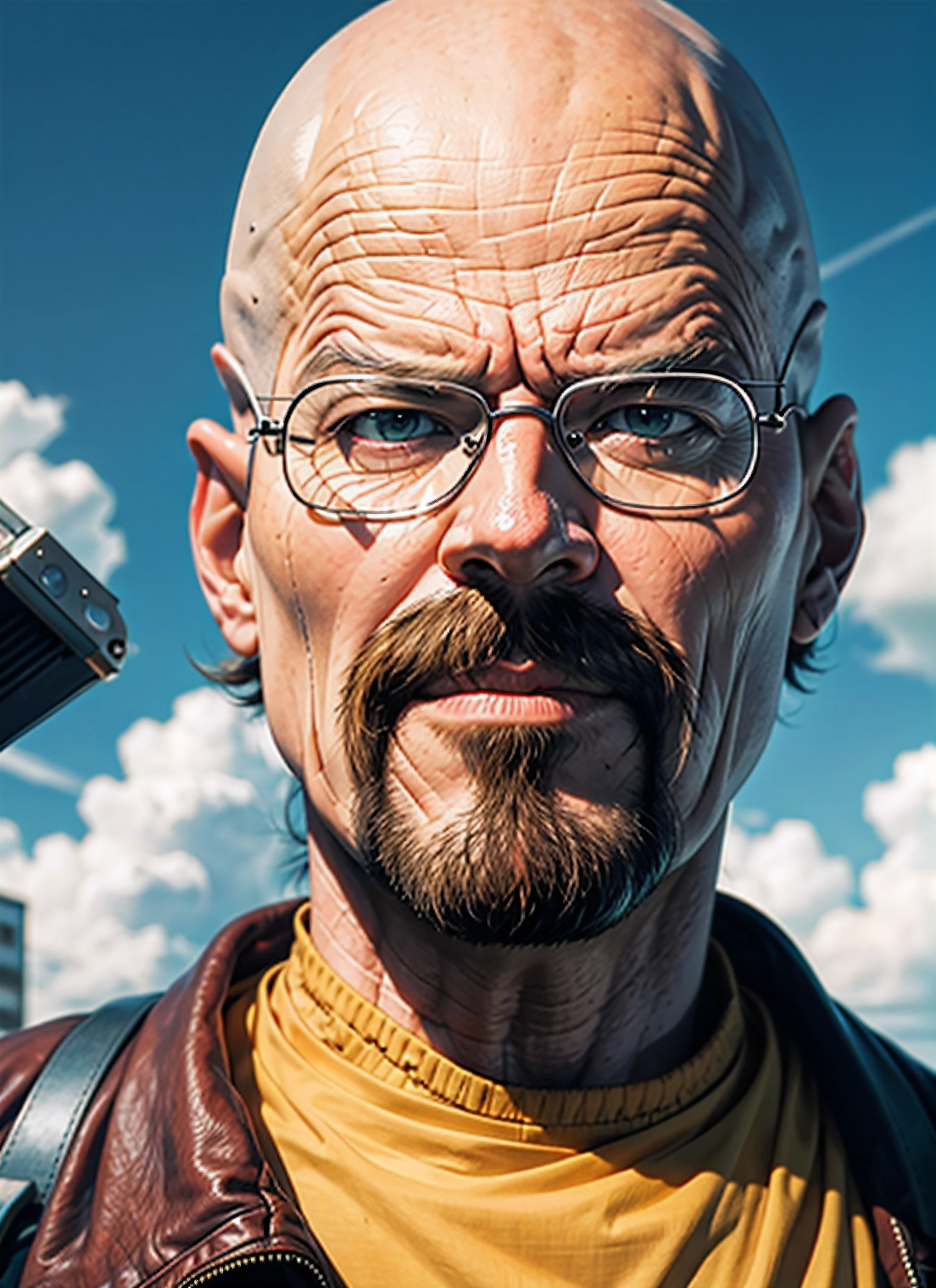 bald, glasses, moustache, walter white, breaking bad, wanna cook