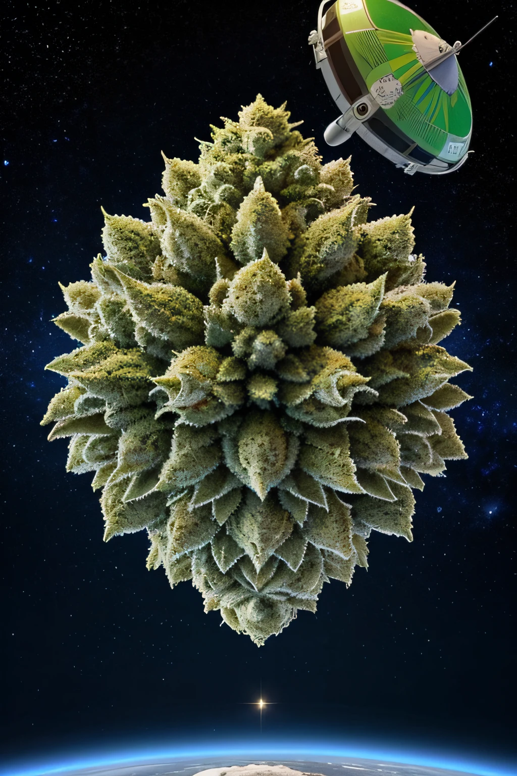 ganja、Magnetar、Cannabis researched and cultivated on a spacecraft、Cannabis in culture、Cannabis-shaped spacecraft、Oumuamua、