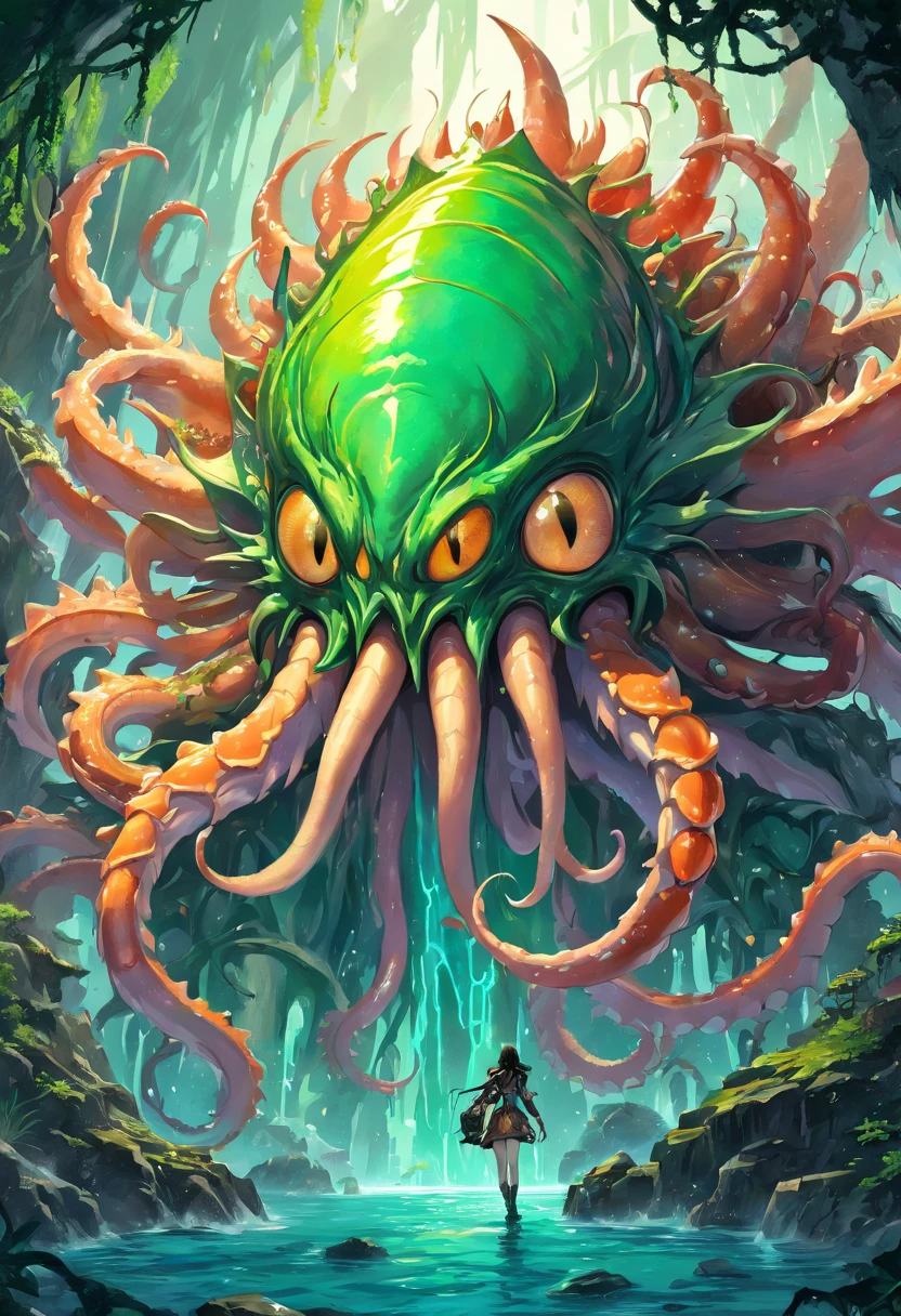 (Best quality,8K,A high resolution,Masterpiece:1.2),Ultra-detailed,(Realistic,Photorealistic,photo-realistic:1.37),ultra high res, Ancient beasts from hell,Inside cave, muddy green skin ,faucet, giant humanoid monster, mutant, eldritch horror, scary monster, humanoid, giant crab claws,Crab shell,Long tail,Large tentacles from body, many tentacles from body, tentacles from mouth, slimy skin, slime body, large bat wings,Wings cocked,Sharp claws,beast of prey,buck teeth, Intricate fantasy ink painting, Detailed fantasy ink illustration, fantasy highly detailed, beautiful detailed fantasy, magic fantasy highly detailed, highly detailed fantasy art, epic rivendell fantasy, japanese fantasy, detailed fantasy digital art, detailed fantasy art, colorful, no mistakes, well detailed, ((no art error)), HP Lovecraft, Cthulhu, tentacles, God, many inner dark cells and seals, brain organs intestines inside, wet oiled fiber glossy colorful surface, hyper detailed, artstation, eyes, super mind, (eyes of fear and pain: 1.5), old god, warcraft, eldritch deity, c'thun, yogg-saron, thighs thighs thighs thighs thighs thighs thighs thighs thighs thighs thighs thighs thighs thighs thighs thighs thighs thighs thighs thighs thighs thighs thighs thighs thighs