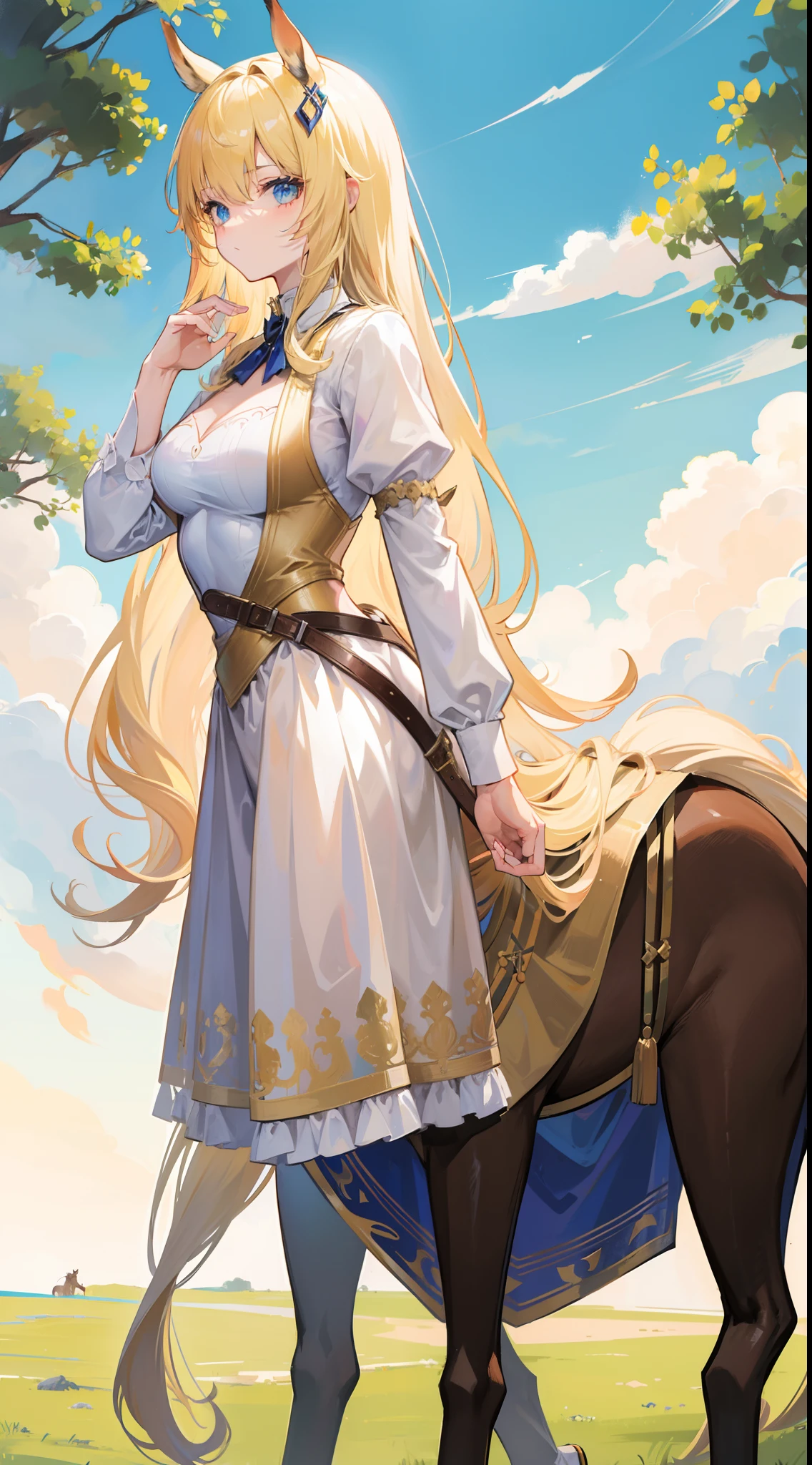 1 girl. Ketaur. Cold. Allergy. Hay fever. Runny nose. Nasal mucus. Snot. Sneeze. Full height. Full body. Blonde. Long hair. Blue eyes. Snotty nose. Snot from nose. Slave. Slave collar. Extremely detailed CG Unity 8k wallpaper. Ideal lighting. Ultra high resolution 4K. Super detailed 8K resolution.