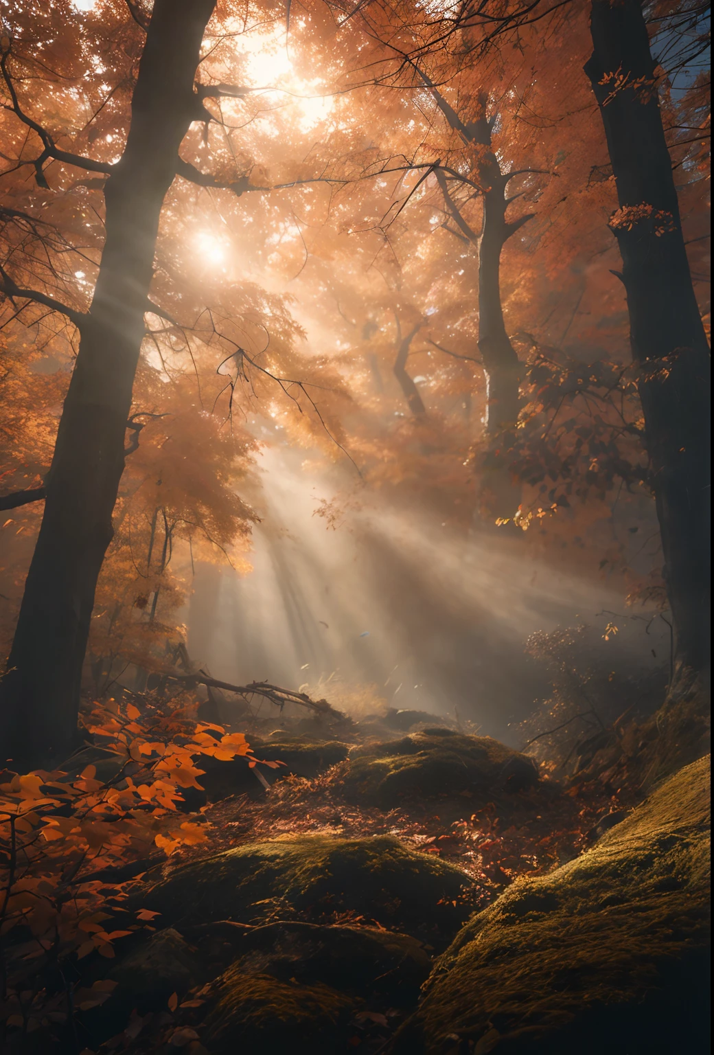 A pile of yellowish leaves, make it look real