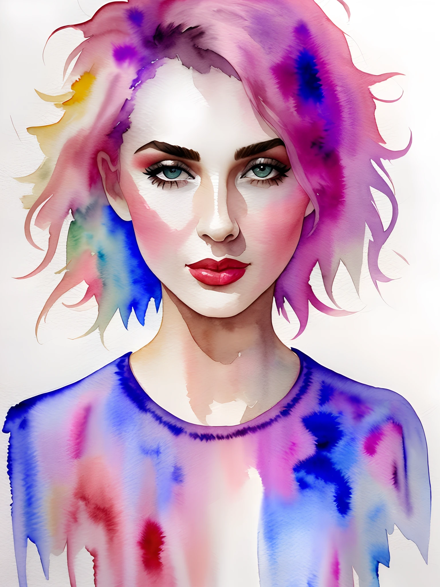 Transparent watercolor beauty