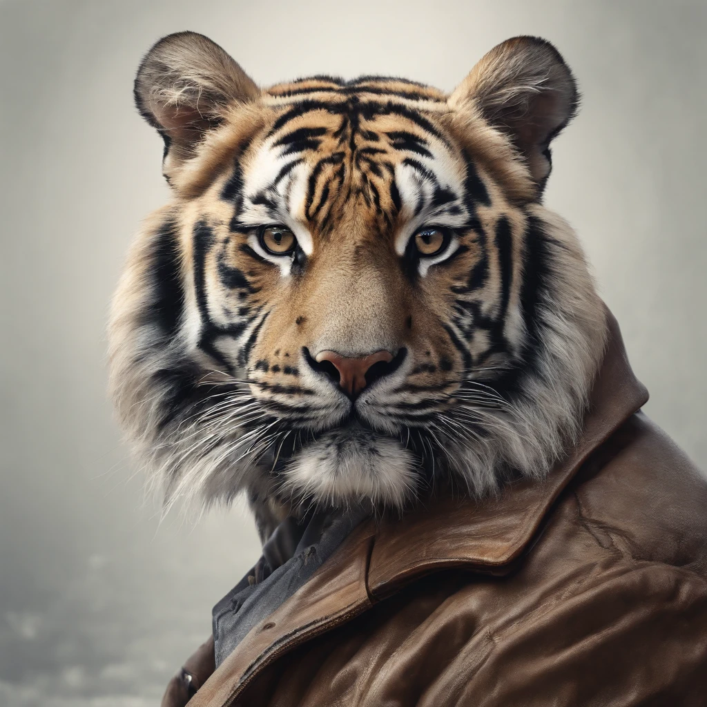 Man Perfect alignment, Cute little tiger wearing a jacket,crystal vases,Rose flower, Wearing sunglasses, cheerfulness, Standing position, Abstract beauty, Centered, Looking at the camera, Facing the camera, nearing perfection, Dynamic, Highly detailed, smooth, Sharp focus, 8K, high definition resolution, illustration, Art by Carne Griffiths and Wadim Kashin, White background