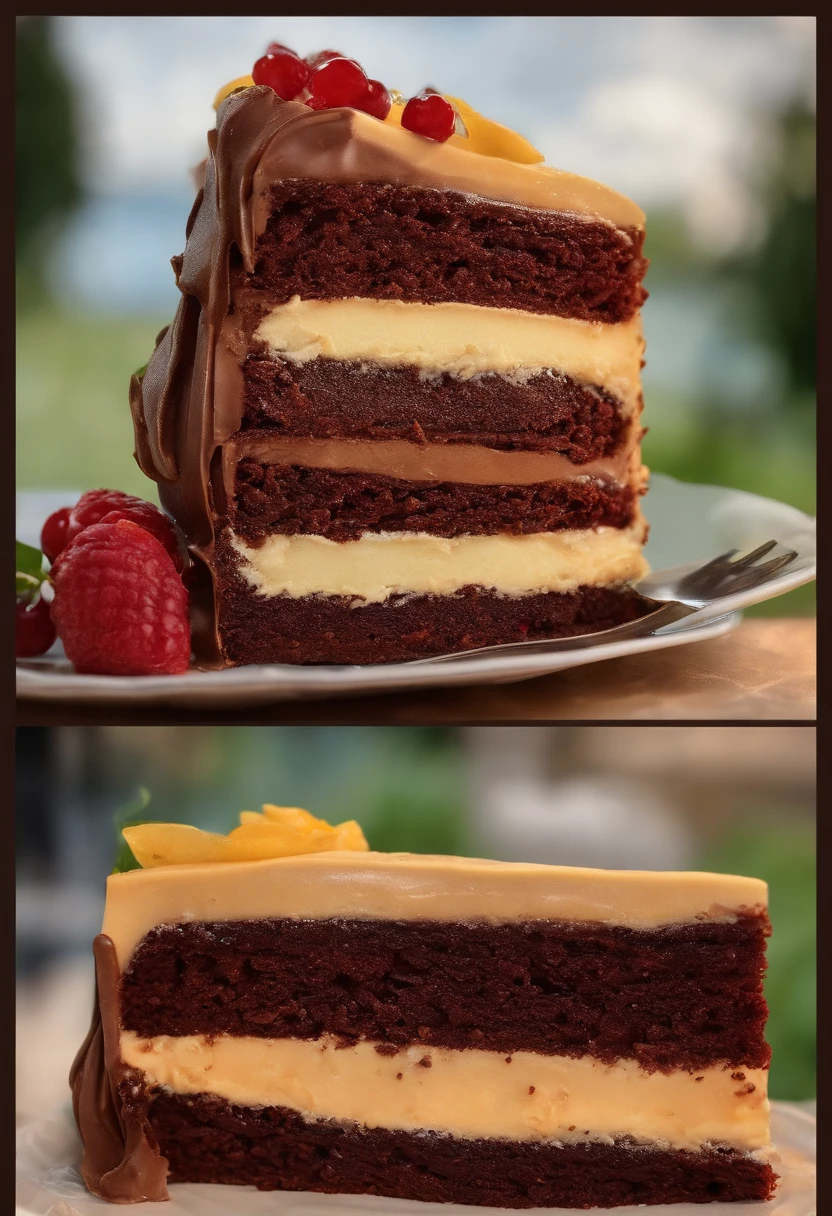 Ultra Realistic Cake Slice Style Pub (No Poster Writing) flyer style 2020 art portrait