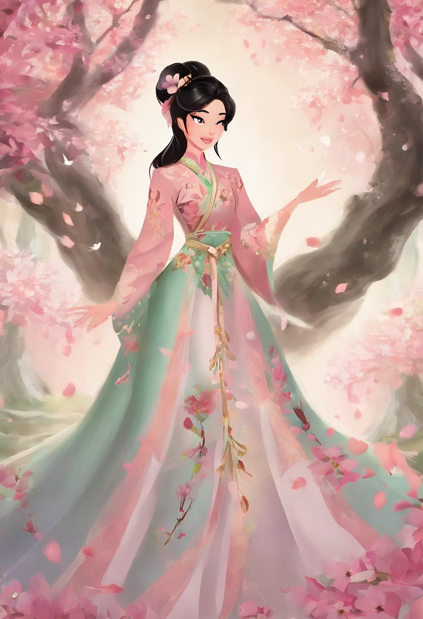 From afar，It is like a jade girl dressed in a vegetarian dance，With holy beauty，The aroma of magnolia blossoms，It's the land that hangs around us，Or tranquil elegance，Or take it in stride，Fresh and charming，Brilliant and flashy，It's back to basics，It is precisely because of this style，It's more charming, Mulan