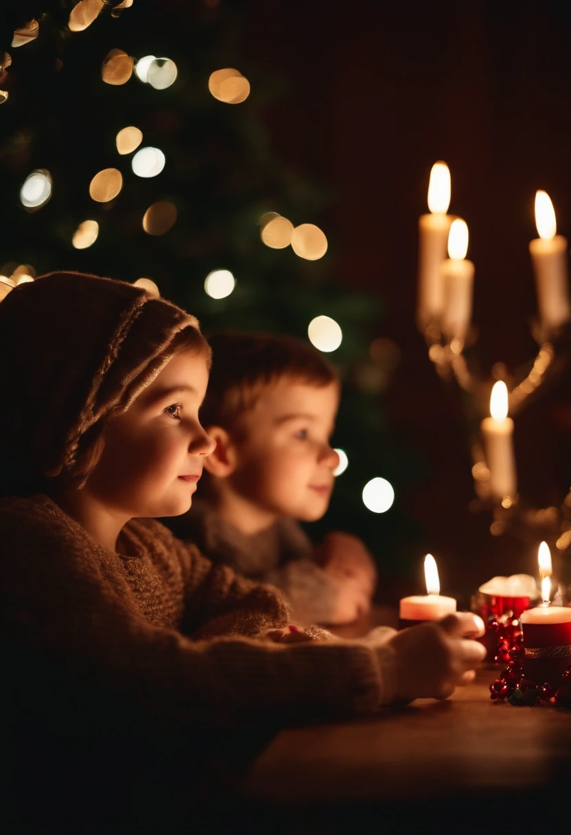 Children enjoying Christmas