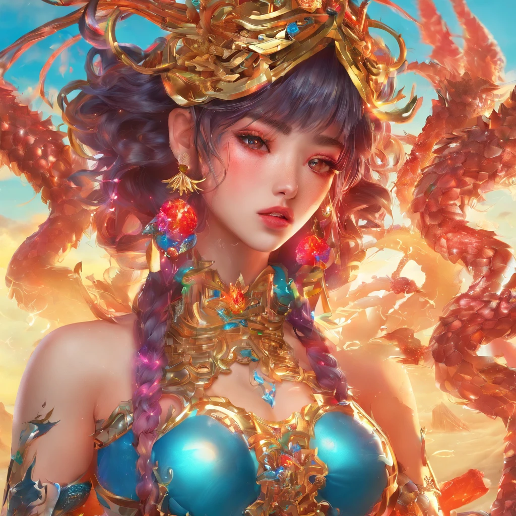 vonnyfelicia, (((8k RAW photo, hyper realistic, masterpiece, best quality, crisp detail, high definition, high detail, very rich detail, sharp focus, sharp detail, colorful, rich color, cinematic, perfect studio lightning, full body photograph, mystic atmosphere))), ((fully naked young colorful sea goddess, fully nude, smooth body, ideal body, naughty smile)), (sensual pose, temptating viewer, (spreading legs), big breast, (showing pussy on the golden throne, in the middle of the sea, BSP), (showing (pussy, vagina, genital, nipples))), ((liquid water hair)), creating big tidal wave, ((wide water dragon wings, tail)), ((very long sharp claws)), (hundreds of ( skull, bone) on land), ((naked female mermaids behind)),sinking ships, water element