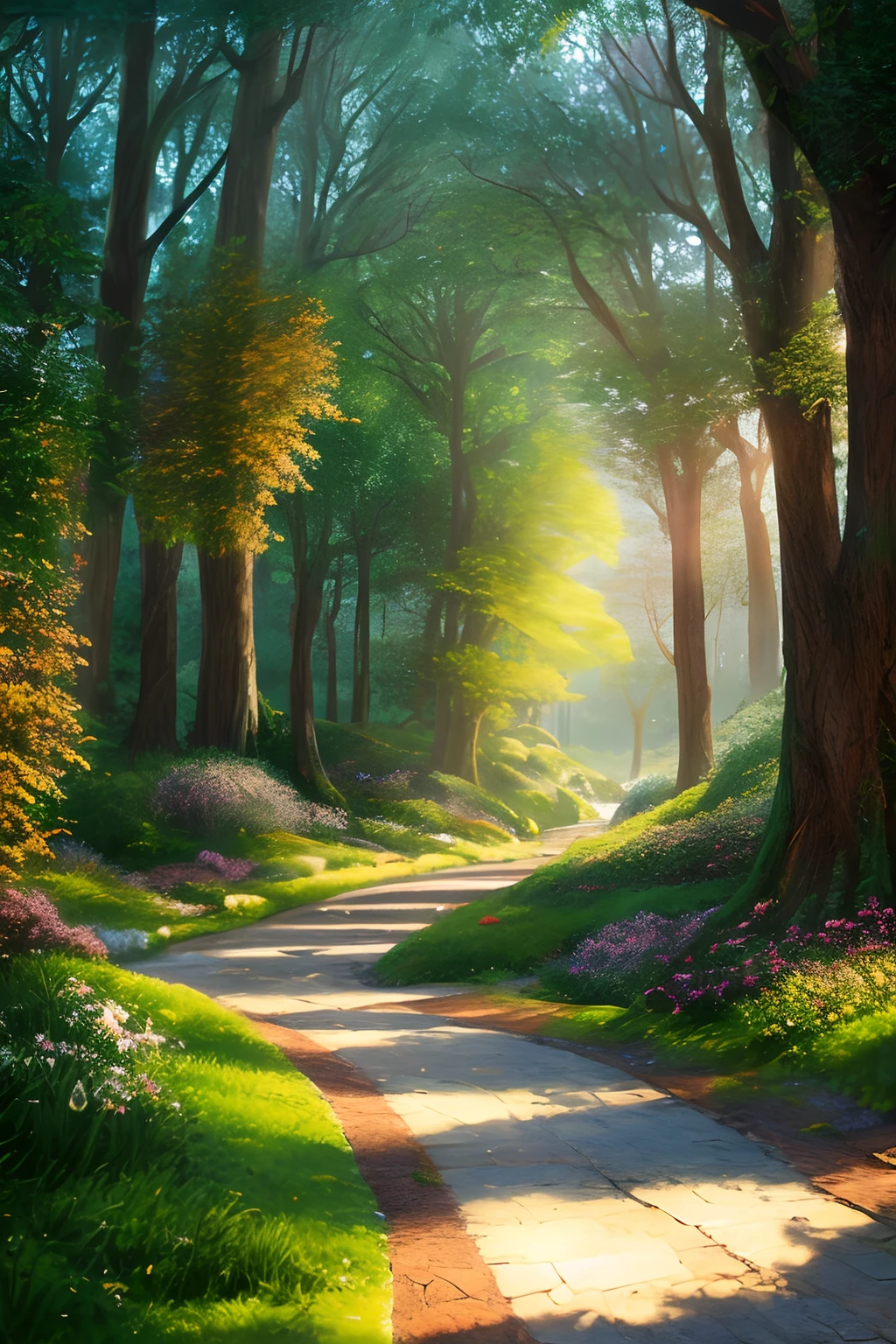 masterpiece, best quality, high quality,extremely detailed CG unity 8k wallpaper, An enchanting and dreamy scene of a fantasy forest, with towering trees, glowing mushrooms, and hidden fairy glens, creating a sense of mystique and enchantment, artstation, digital illustration, intricate, trending, pastel colors, oil paiting, award winning photography, Bokeh, Depth of Field, HDR, bloom, Chromatic Aberration ,Photorealistic,extremely detailed, trending on artstation, trending on CGsociety, Intricate, High Detail, dramatic