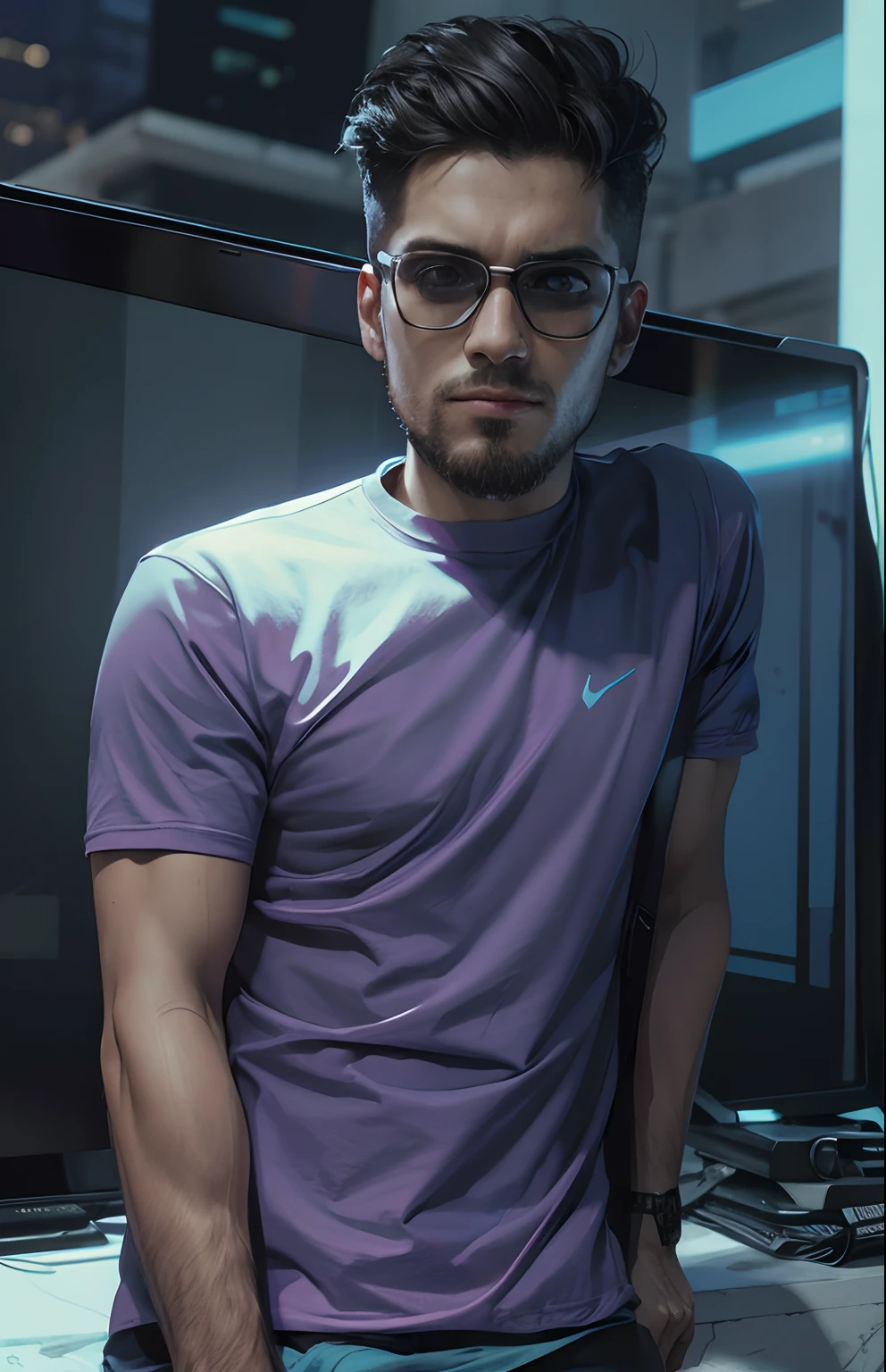 Change background, cyberpunk, handsome, boy, realistic face, 8k resolution, ultra realistic