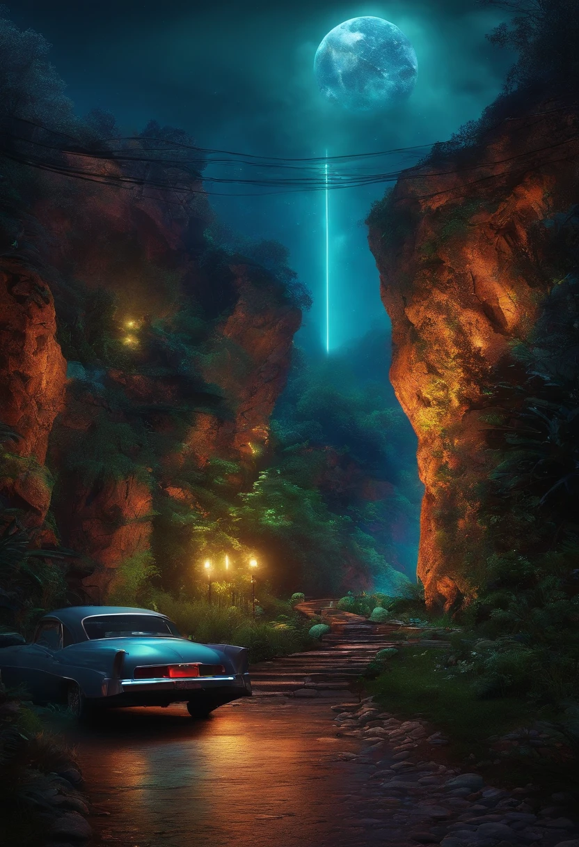landscapes　Beautiful　ciber　neons
