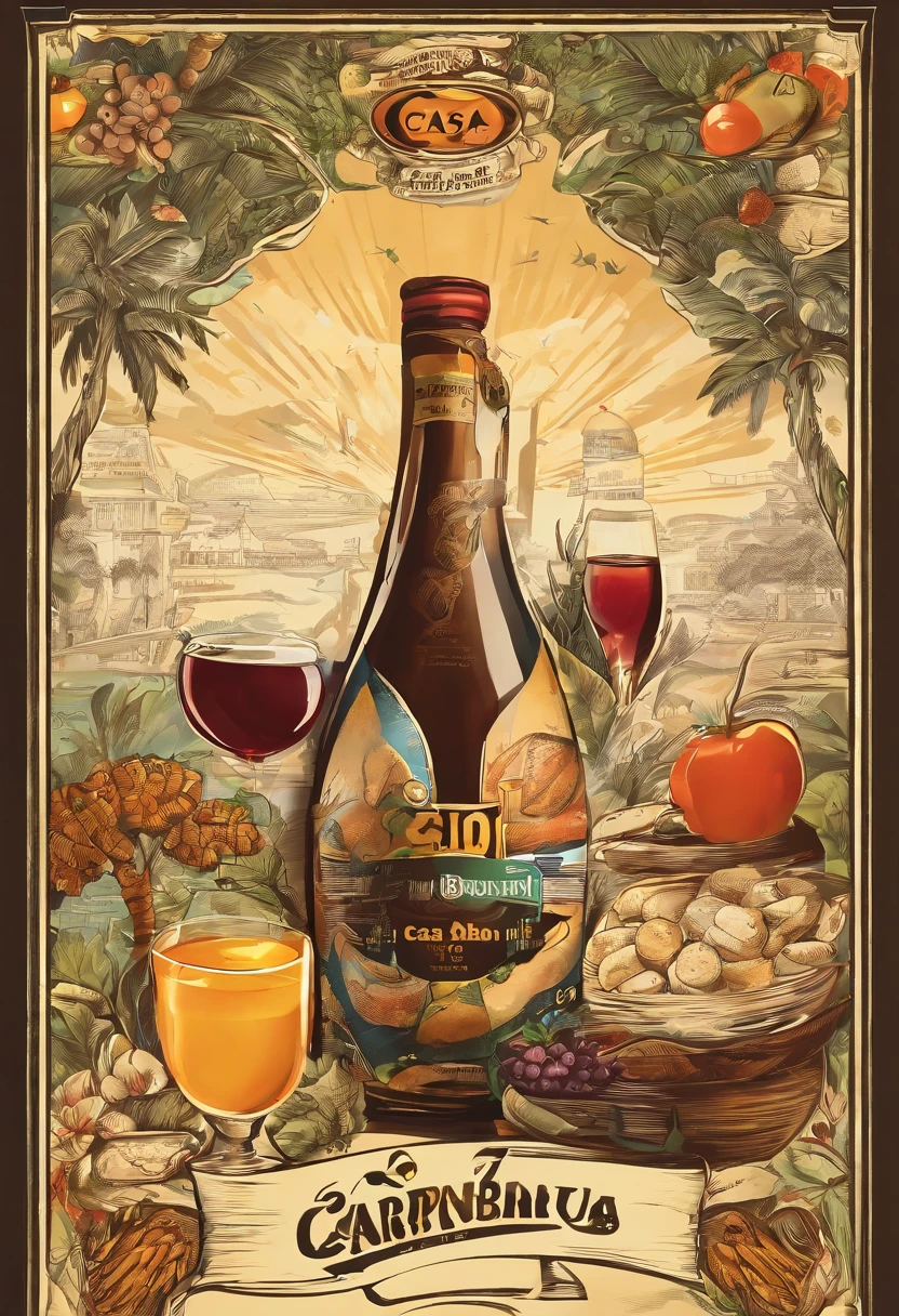 cardapio de casa de brunch com 10 produtos com bebida tambem, with the name CASA DAS DELICIAS very high resolution in 4k