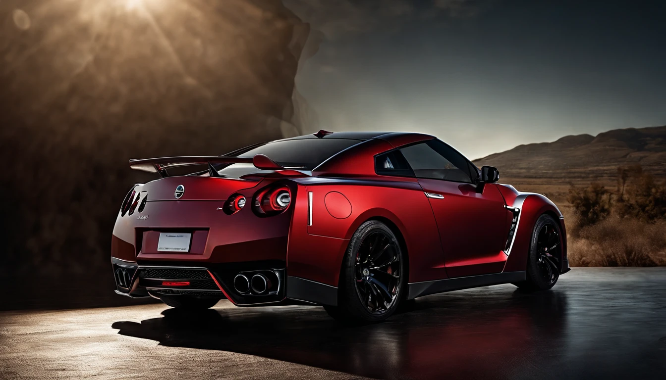 Futuristic hovering NISSAN GTR