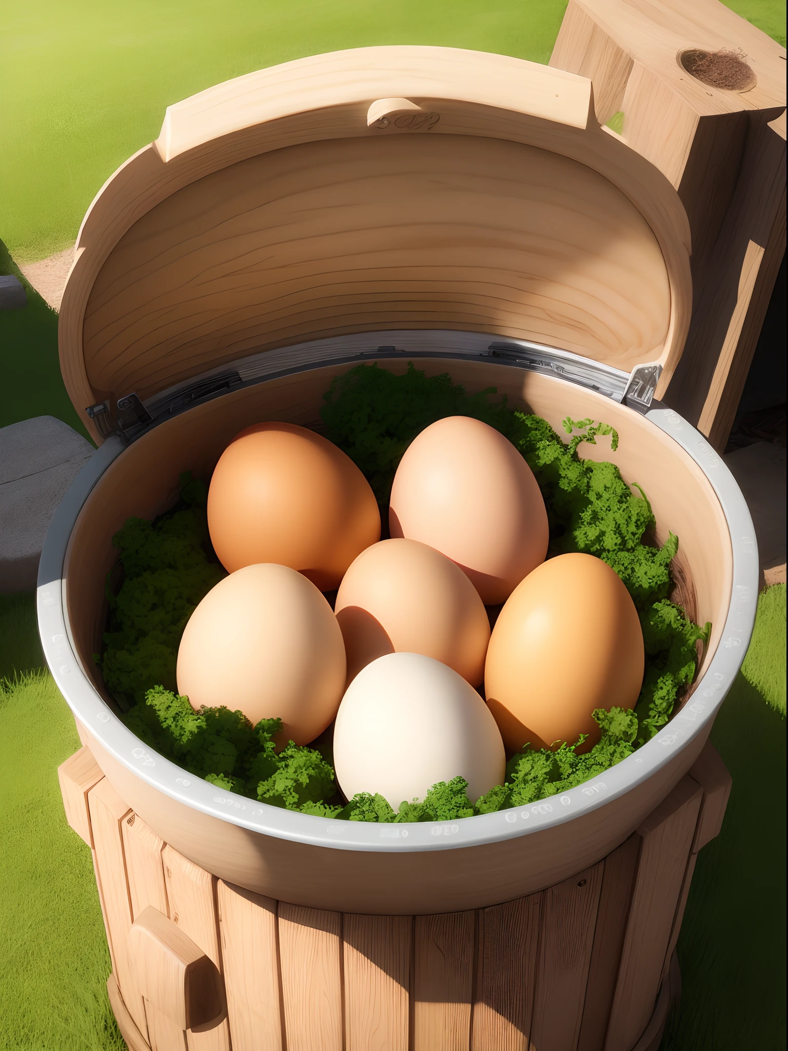 Chicken egg compost sunshine