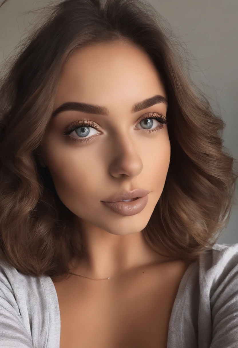 Femme arafed nue, fille sexy aux yeux bruns, Portrait Sophie Mudd, cheveux bruns et grands yeux, selfie of a young woman, Yeux de chambre, Violet Myers, sans maquillage, maquillage naturel, Watch from Derière, Visage avec Artgram, Maquillage subtil, Superbe photo du corps entier, clivage, sitting at table, , gros seins, avec des grosses fesses, portrait de dos, plan sur le cul