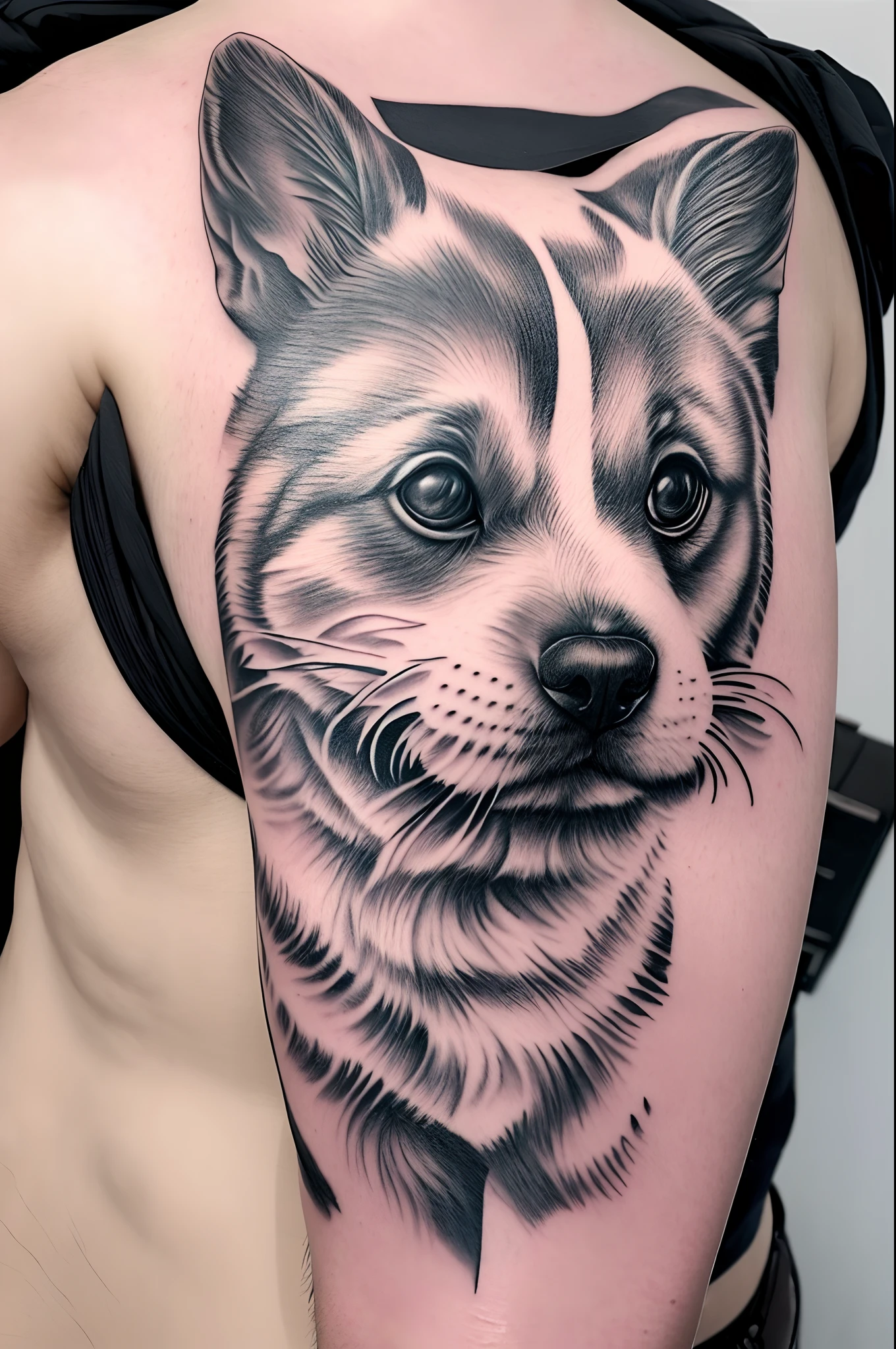 Tatouage chien chat