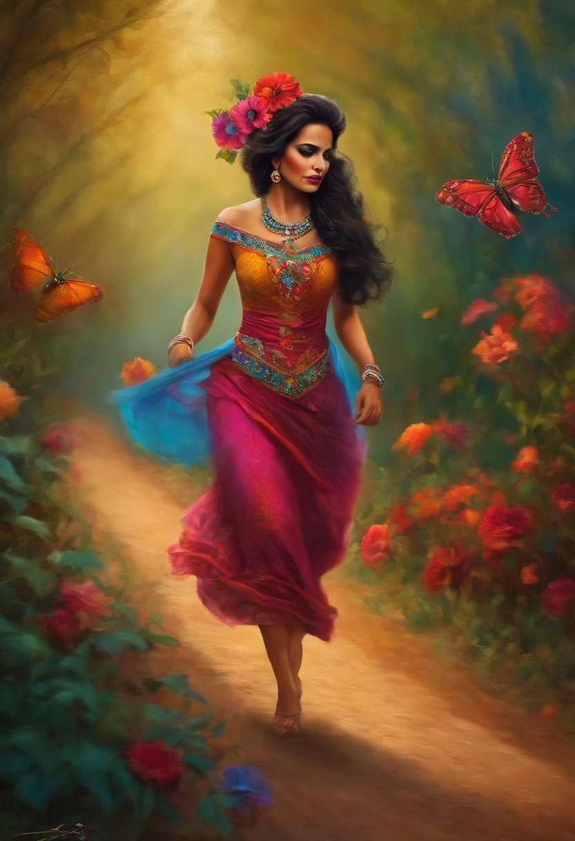 Catrina corriendo