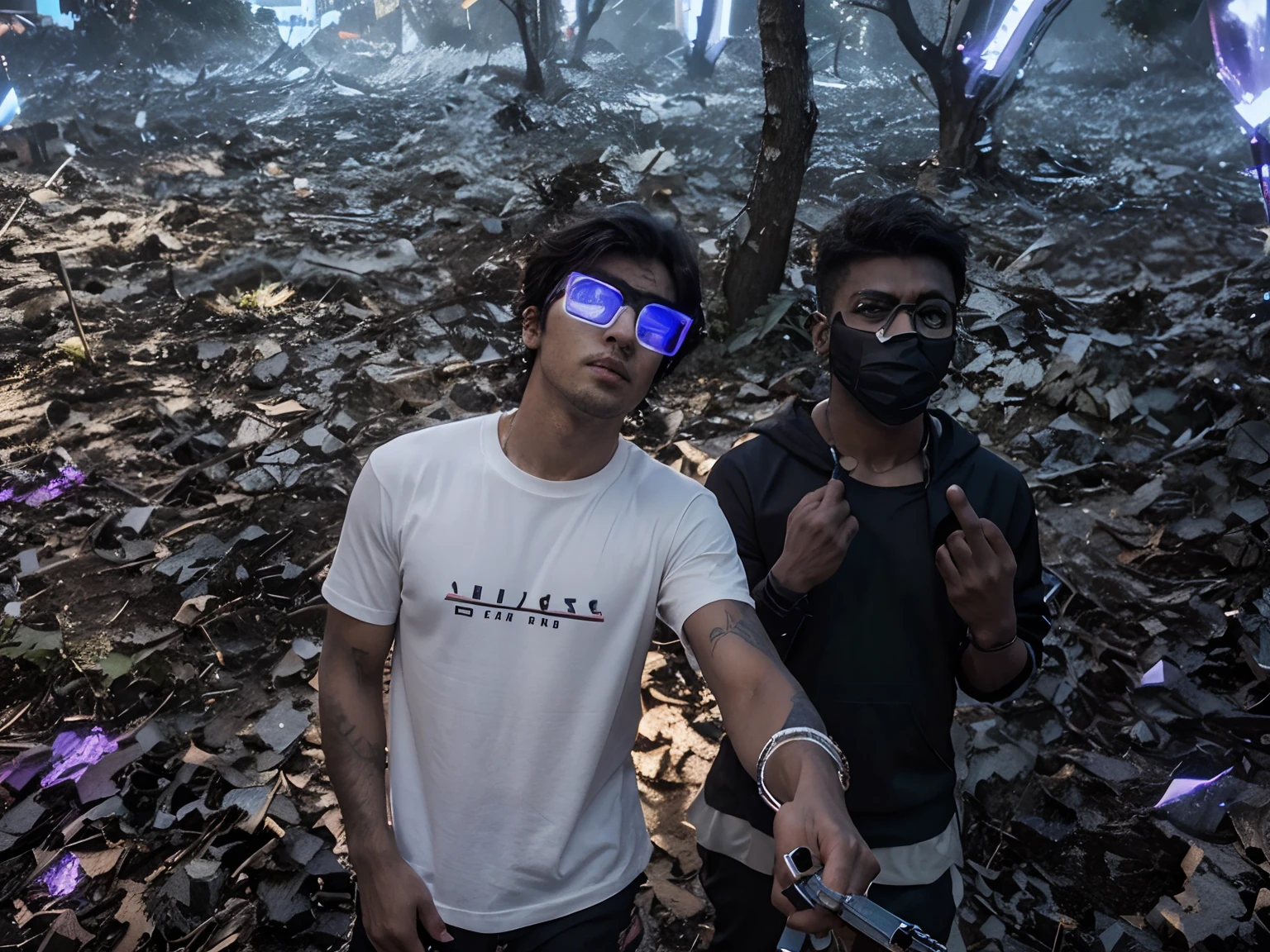 Change background cyberpunk handsome boy realistc face 8k ultra realstc