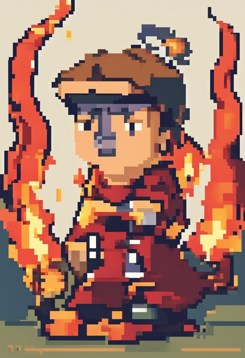 boy with fire ability