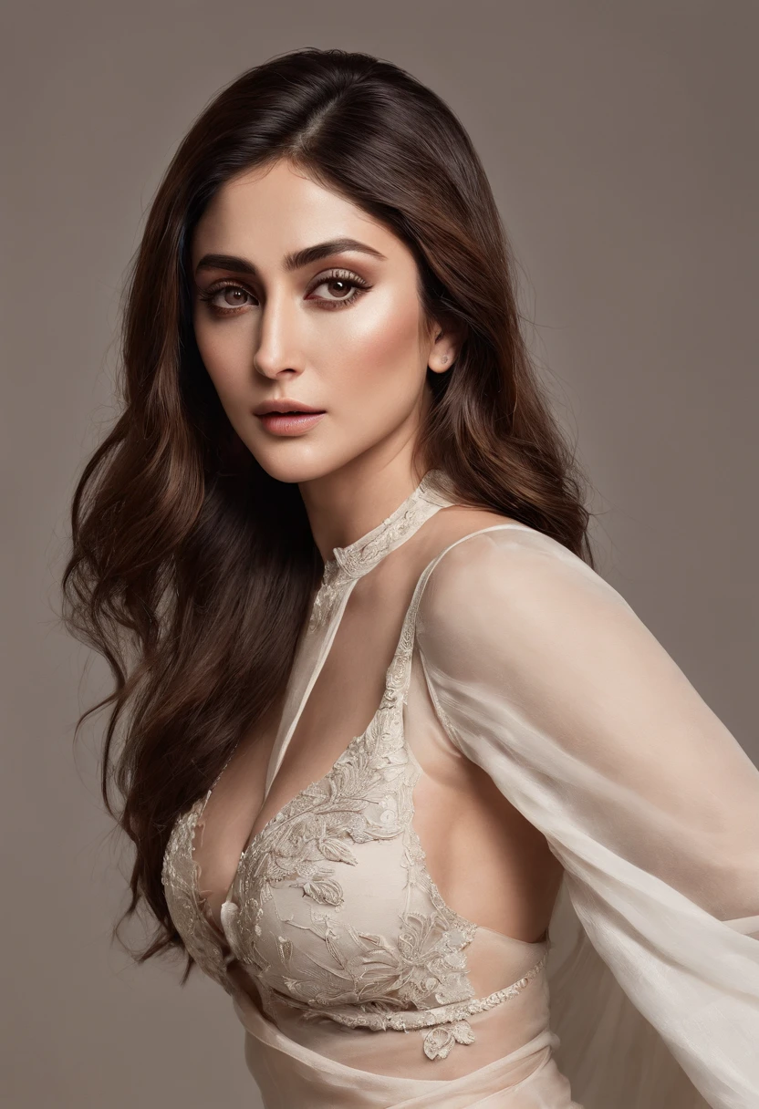 NSFW (best quality:1.2, realistic, portraits),(KAREENA KAPOOR KHAN),(angel),(seductive),(detailed eyes),(luscious lips),(long flowing hair),(radiant skin),(beautiful wings),(attractive posture),(heavenly atmosphere),(soft lighting),(subtle color palette),(open cloths), (bikini),(full body)