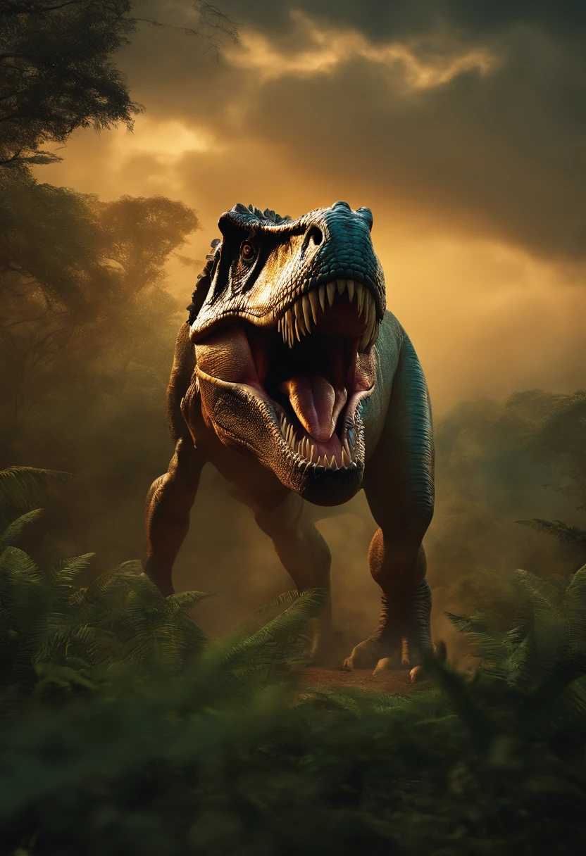 uma imagem de um t-rex, imagem simples parecendo vetorial