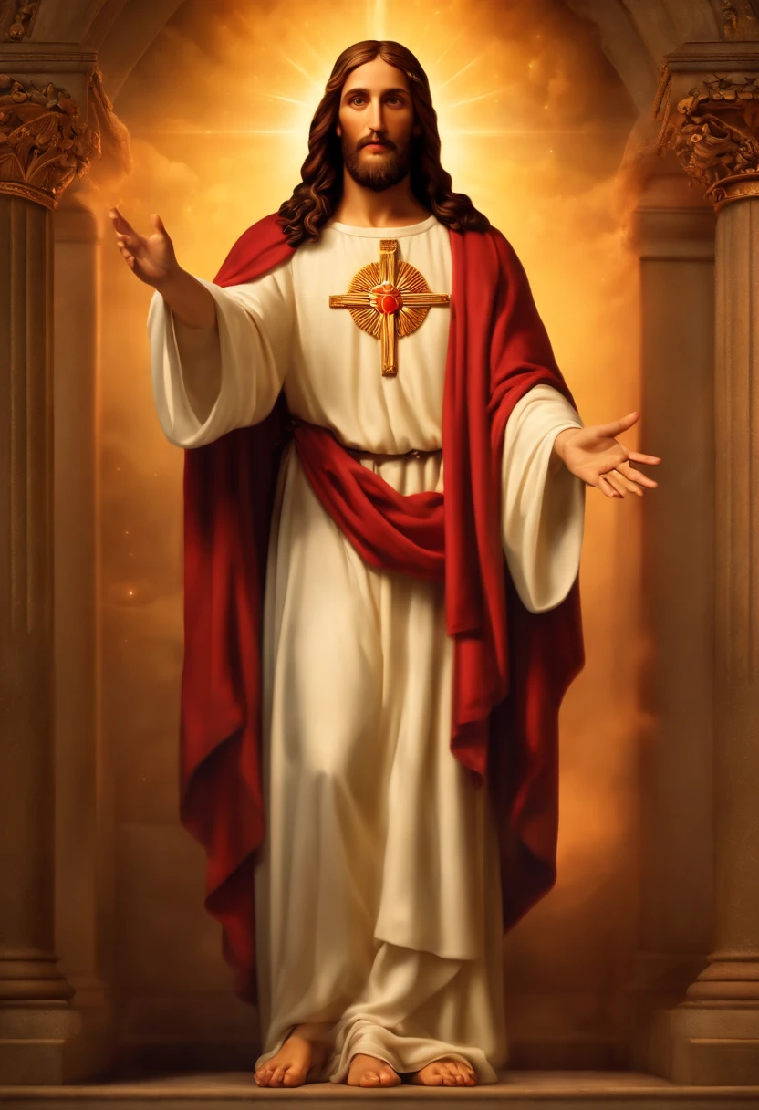 Fotografia de Jesus Cristo, ((melhor qualidade, 8k, obra-prima: 1.2)), ultra-realistic graphics, fotografia a cores, Super-Resolution, Megapixel, ProPhoto RGB, UHD
