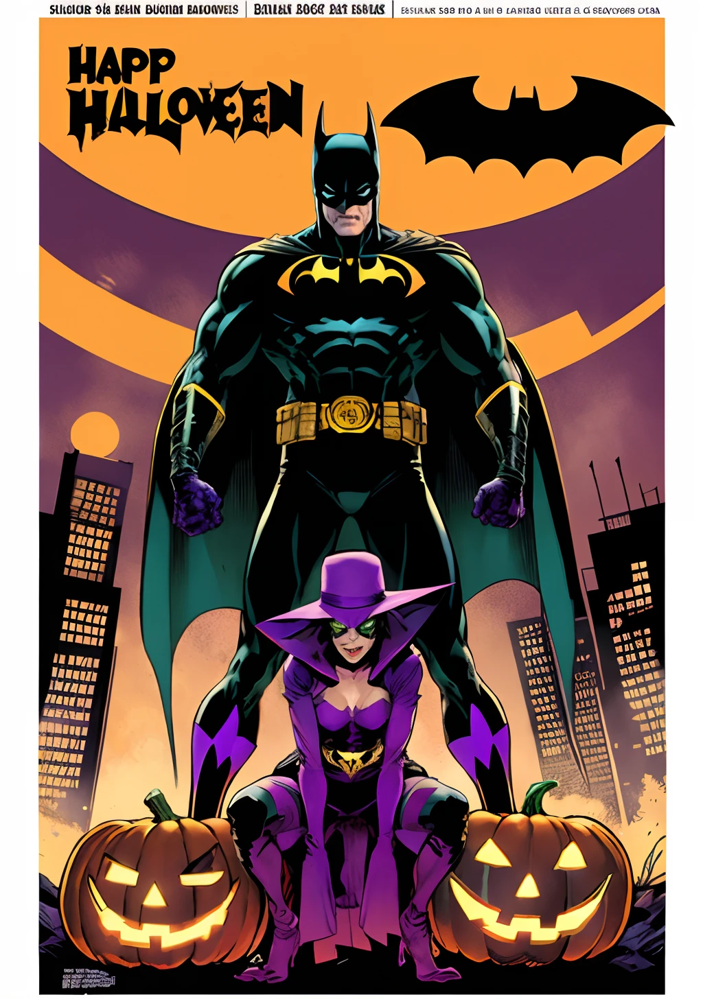 Halloween estilo DC Comics by Jim lee, Batman na festa do Halloween