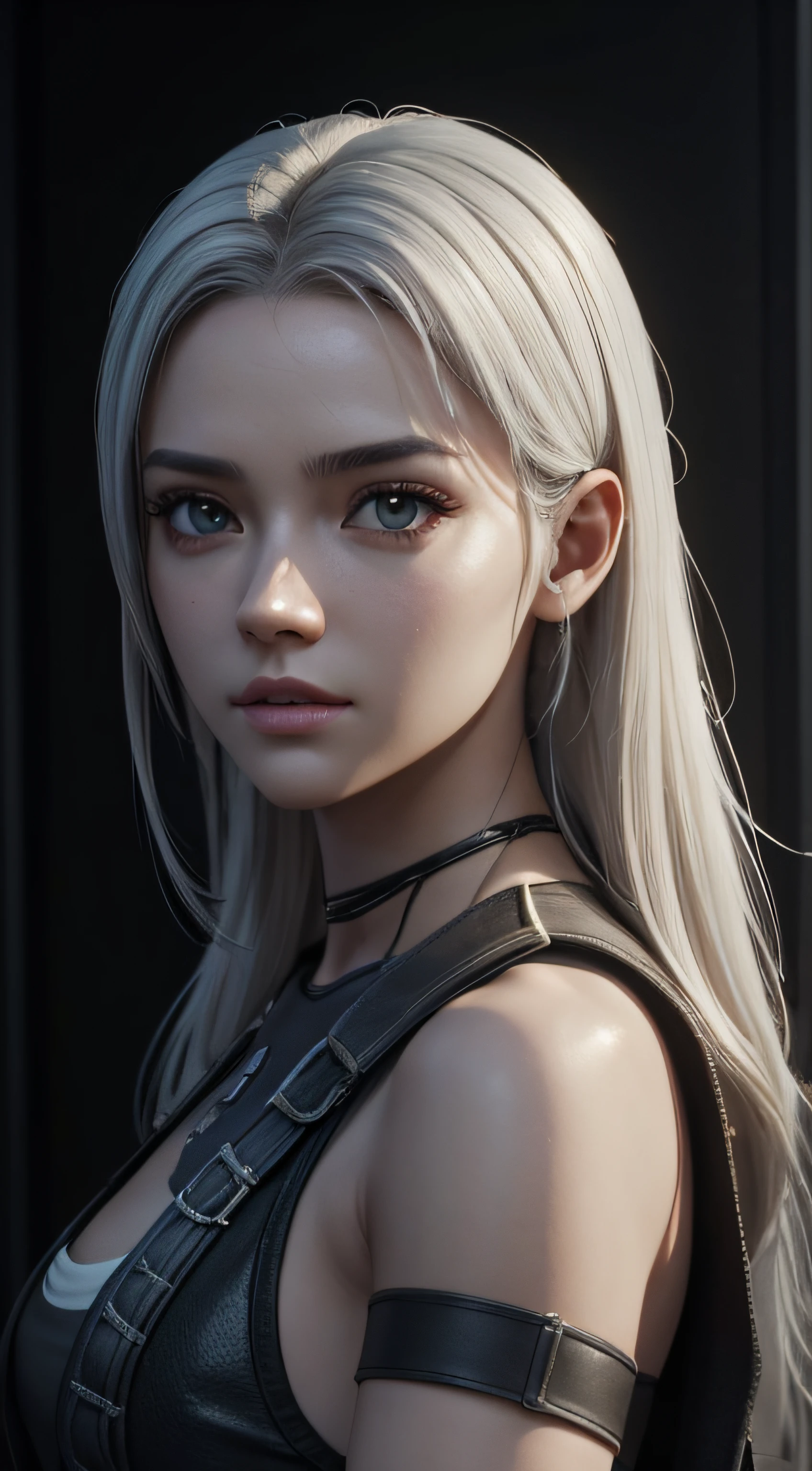 ((Best quality)), ((masterpiece)), (detailed:1.4), 3D, an image of a beautiful cyberpunk female,HDR (High Dynamic Range),Ray Tracing,NVIDIA RTX,Super-Resolution,Unreal 5,Subsurface scattering,PBR Texturing,Post-processing,Anisotropic Filtering,Depth-of-field,Maximum clarity and sharpness,Multi-layered textures,Albedo and Specular maps,Surface shading,Accurate simulation of light-material interaction,Perfect proportions,Octane Render,Two-tone lighting,Wide aperture,Low ISO,White balance,Rule of thirds,8K RAW,