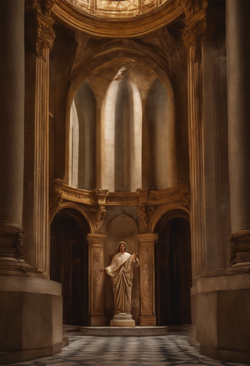 Fotografia de Jesus Cristo, ((melhor qualidade, 8k, obra-prima: 1.2)), ultra-realistic graphics, fotografia a cores, foco nitido, corpo inteiro, olhar piedoso, textura Facial e de Pele Altamente Detalhada, olhos detalhados, contato visual direto, Super-Resolution, Megapixel, ProPhoto RGB, UHD
