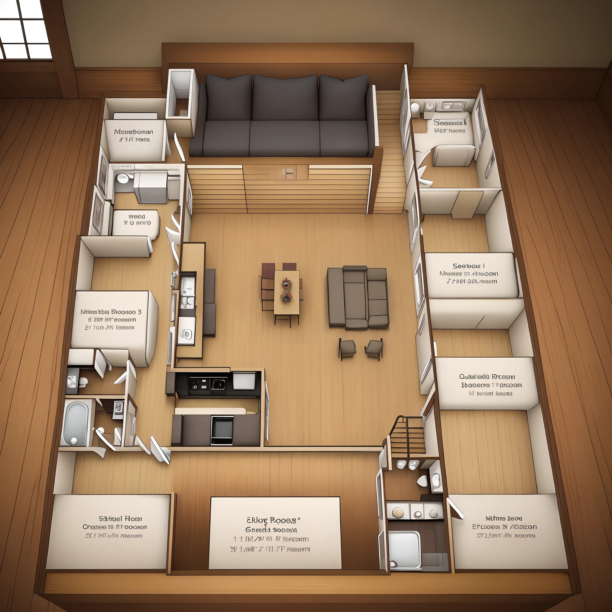 Small Victorian cottage floor plan