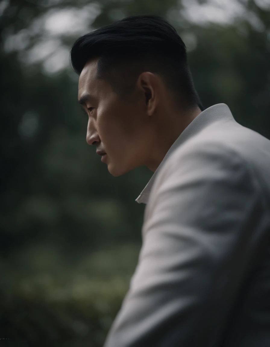 Photo de Zky Zhong Kunyi, Accent mis sur les hommes, ((cheveux longs)), ((convenir)), ((volumeric lighting)), Best quality