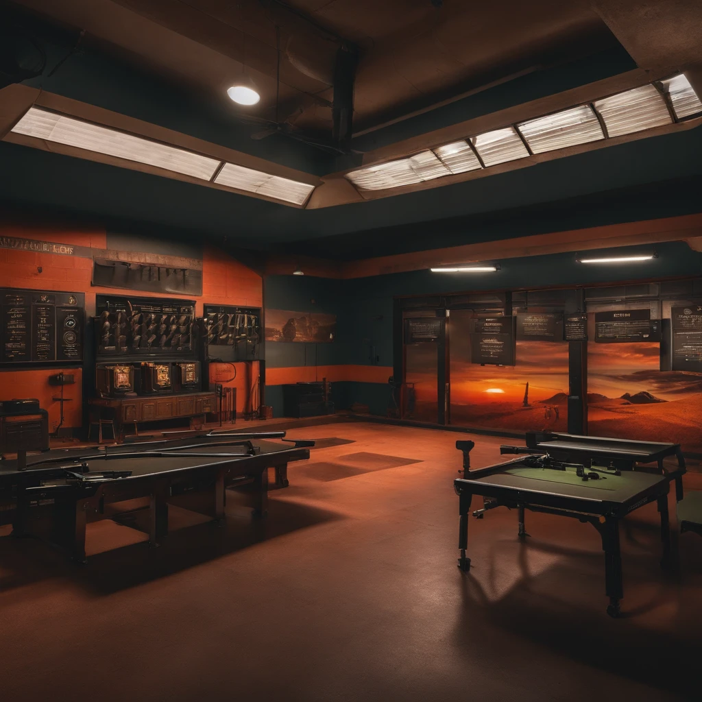 picture of a gun range testing area